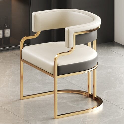 Dominique Dining Chair Chair White + Grey 