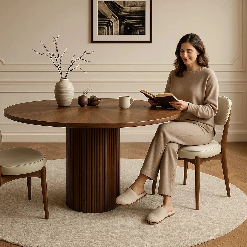 Elisa Oak Dining Table 