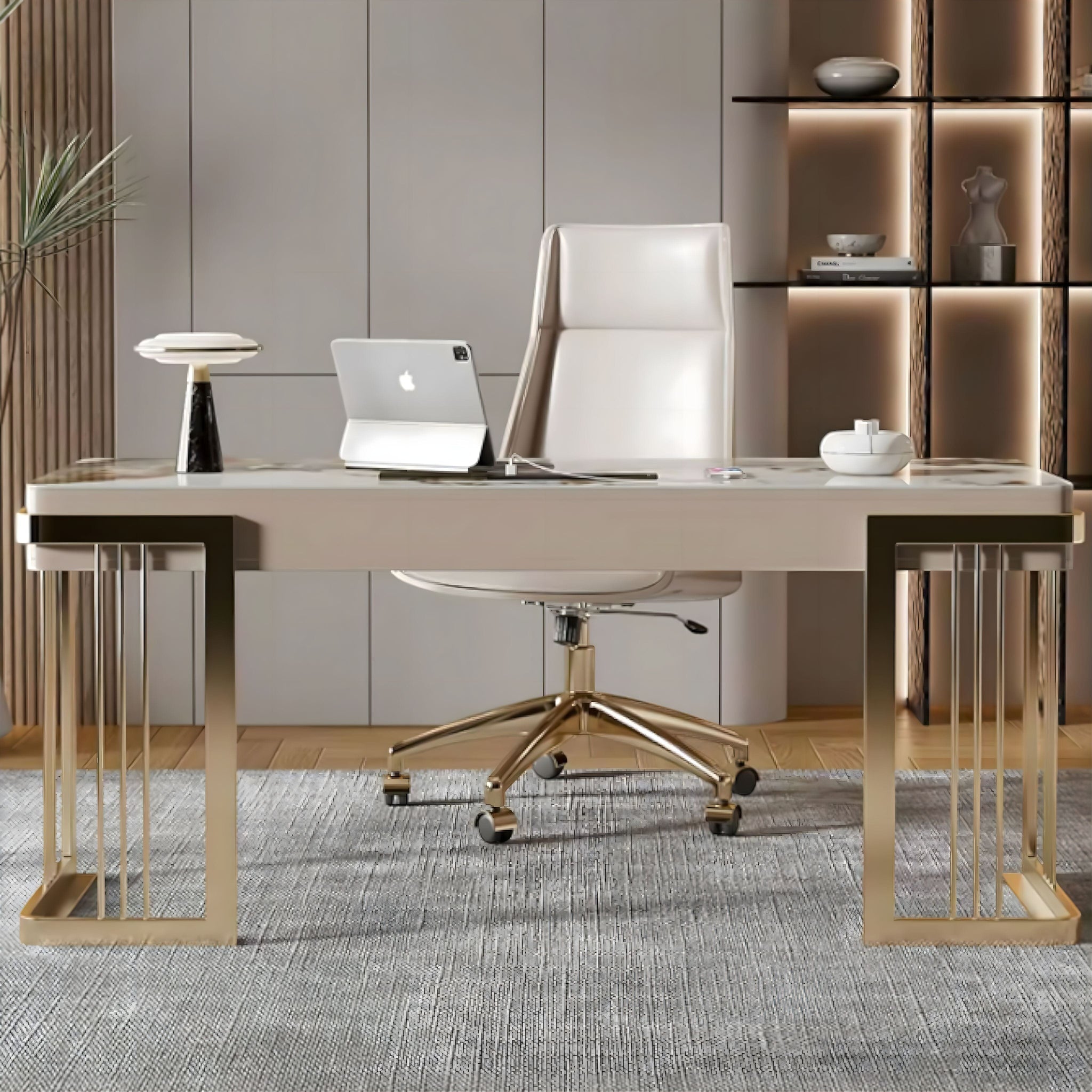Emanuele Slate Office Desk 120cm 