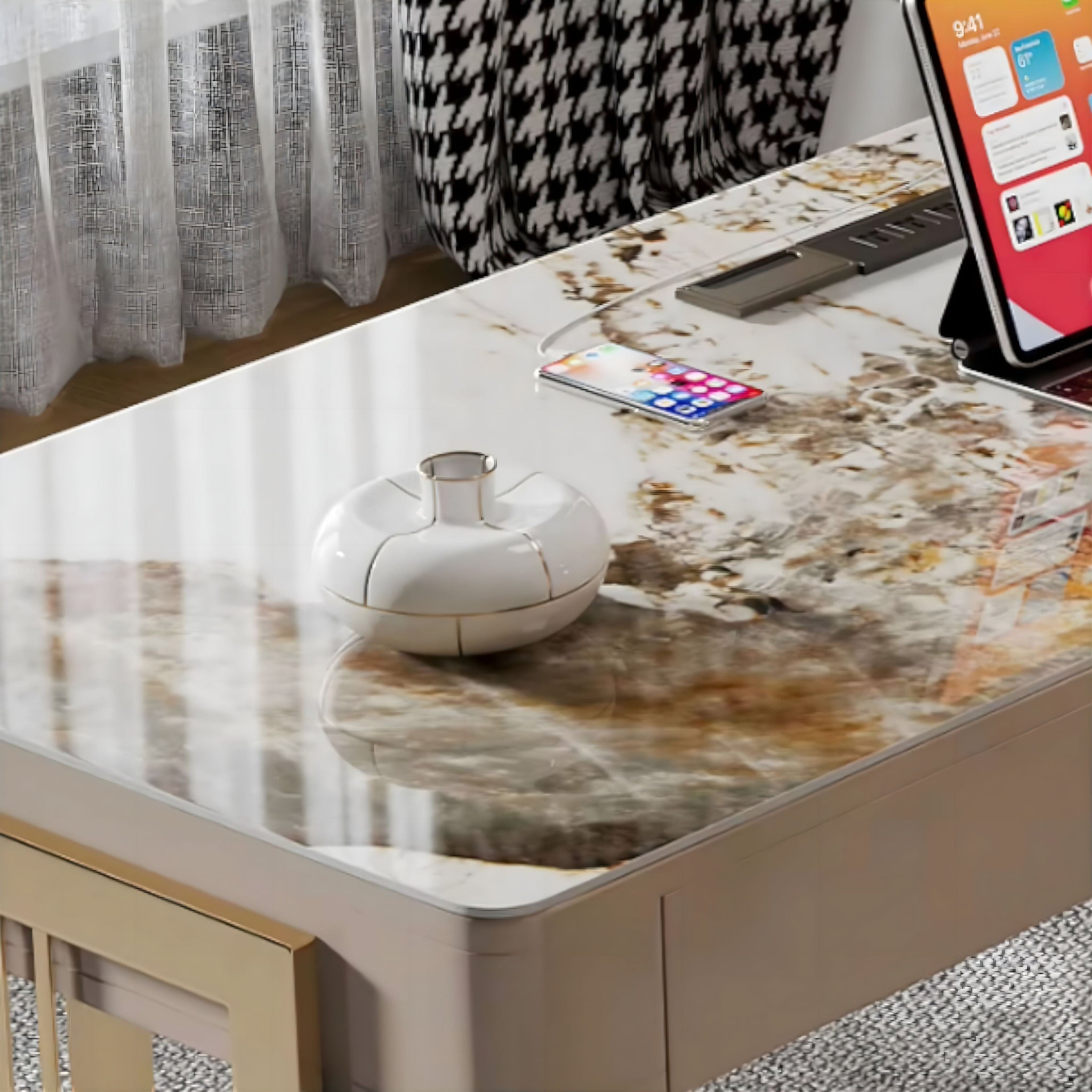 Emanuele Slate Office Desk 