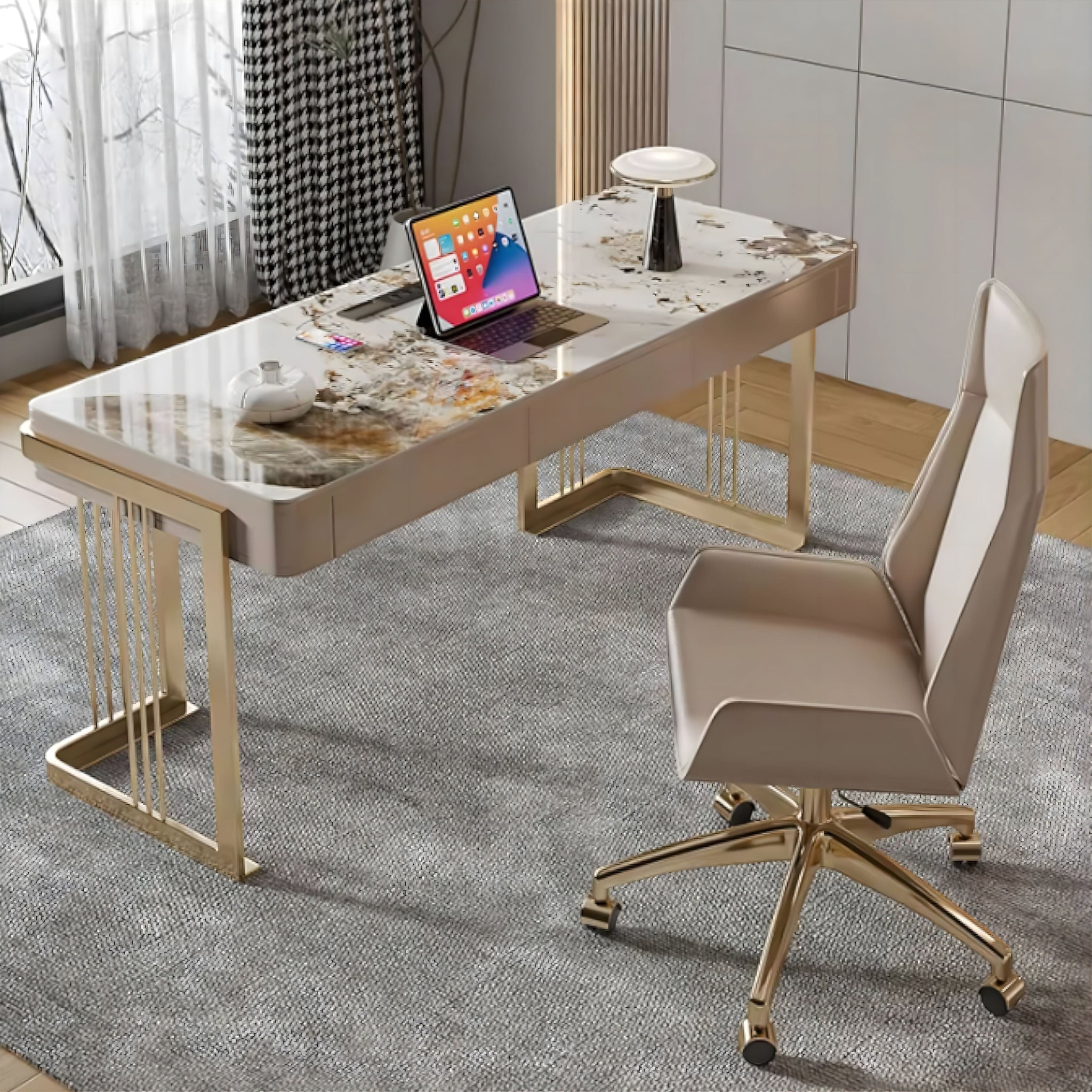 Emanuele Slate Office Desk 