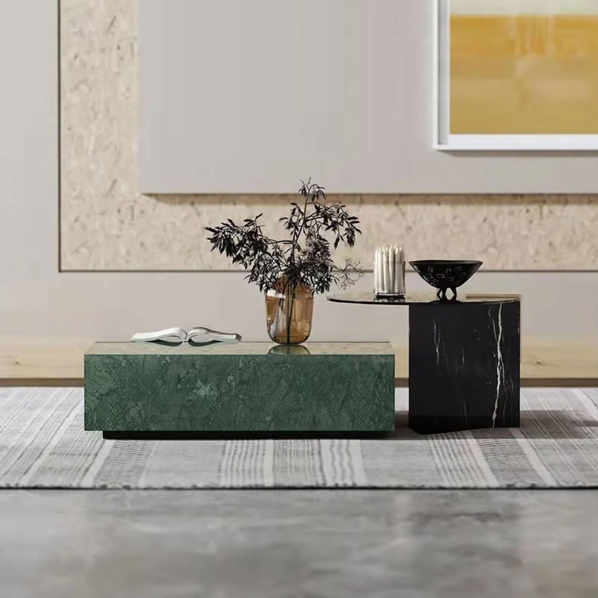 Emerald Marble Coffee Table 