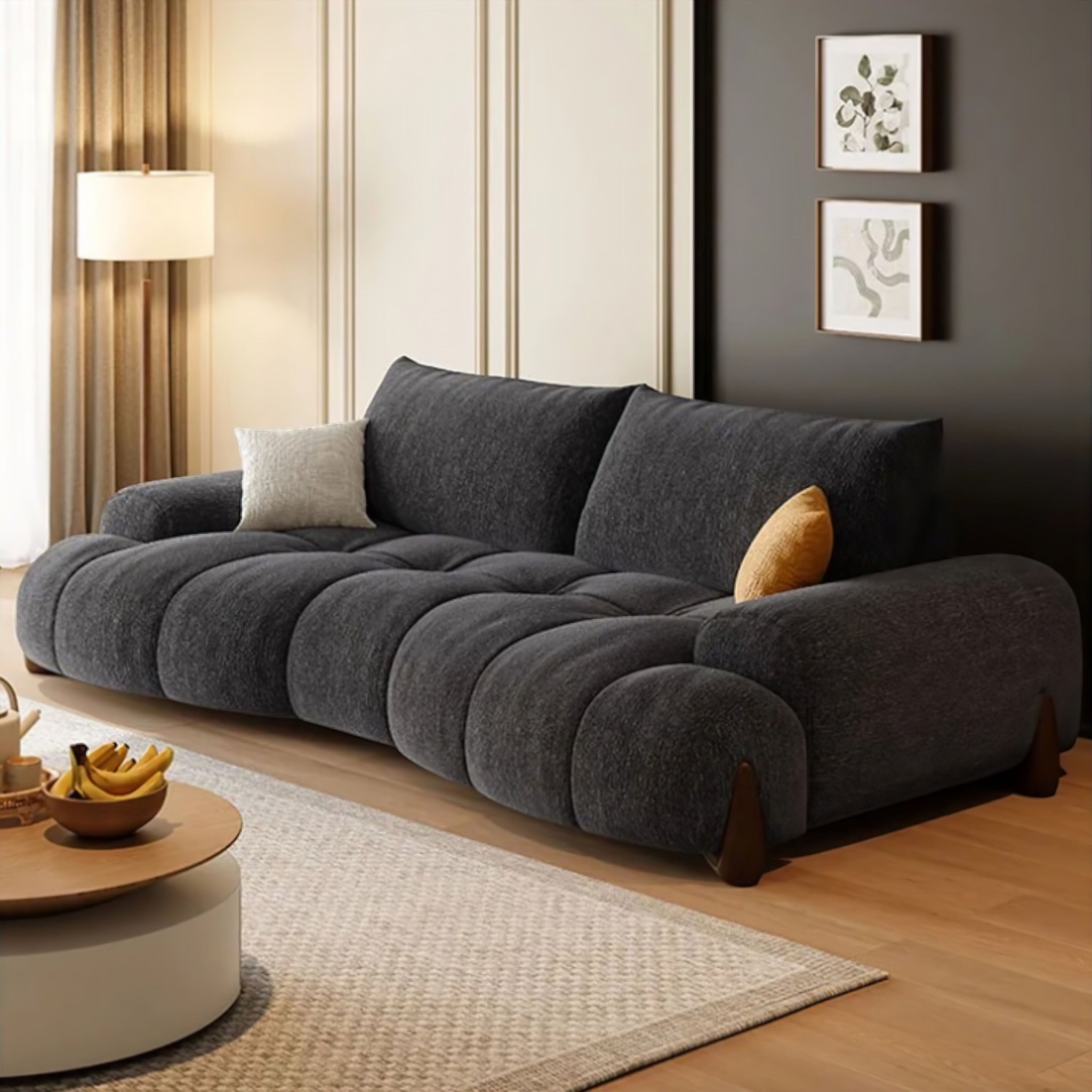 Sofa Qsof Sofá Emilia | Sofás modernos para sala de estar | Sofá de lujo ...