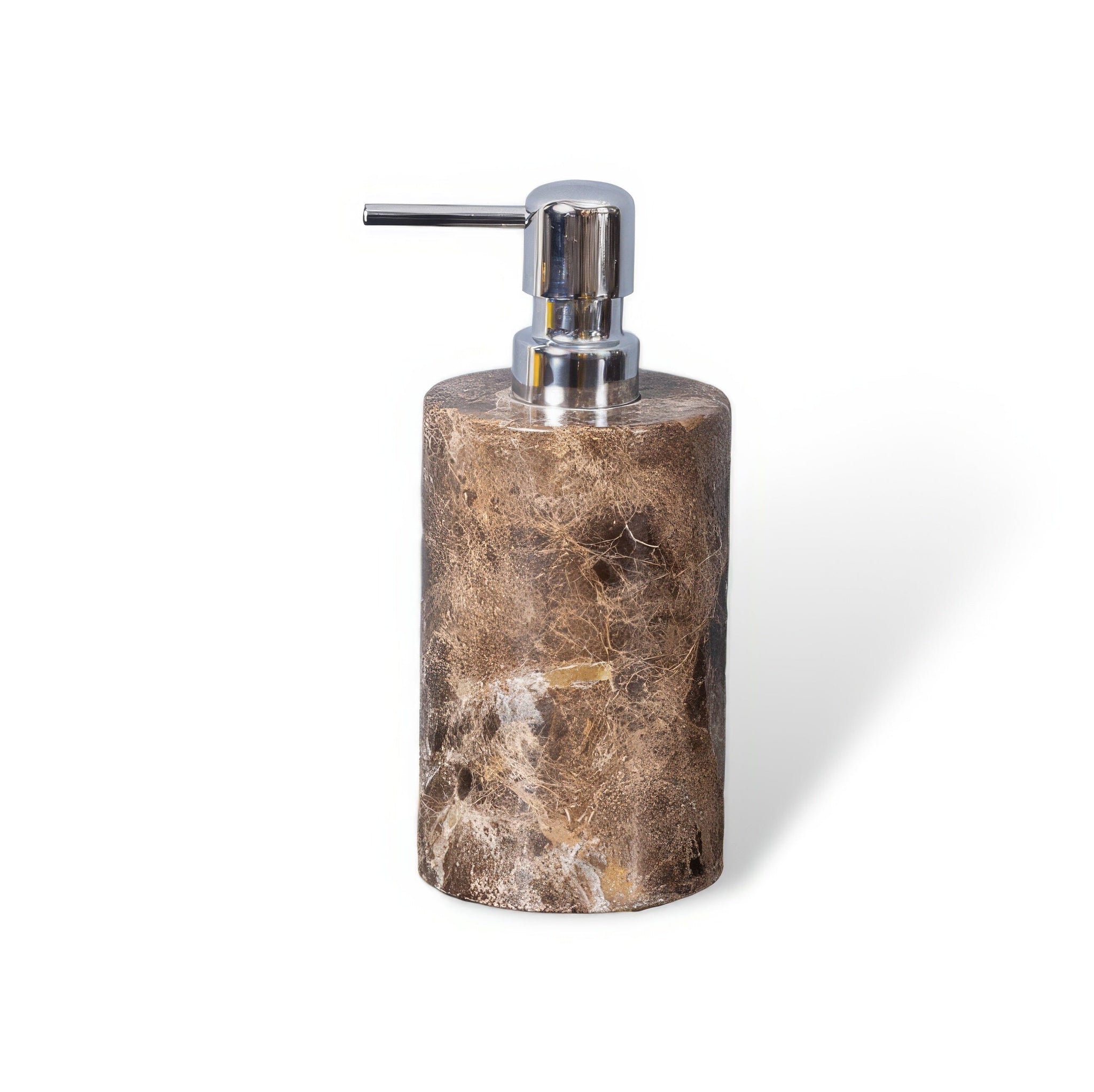 Emperador Dark Marble Bathroom Collection Bathroom Accessories Soap Dispenser E 