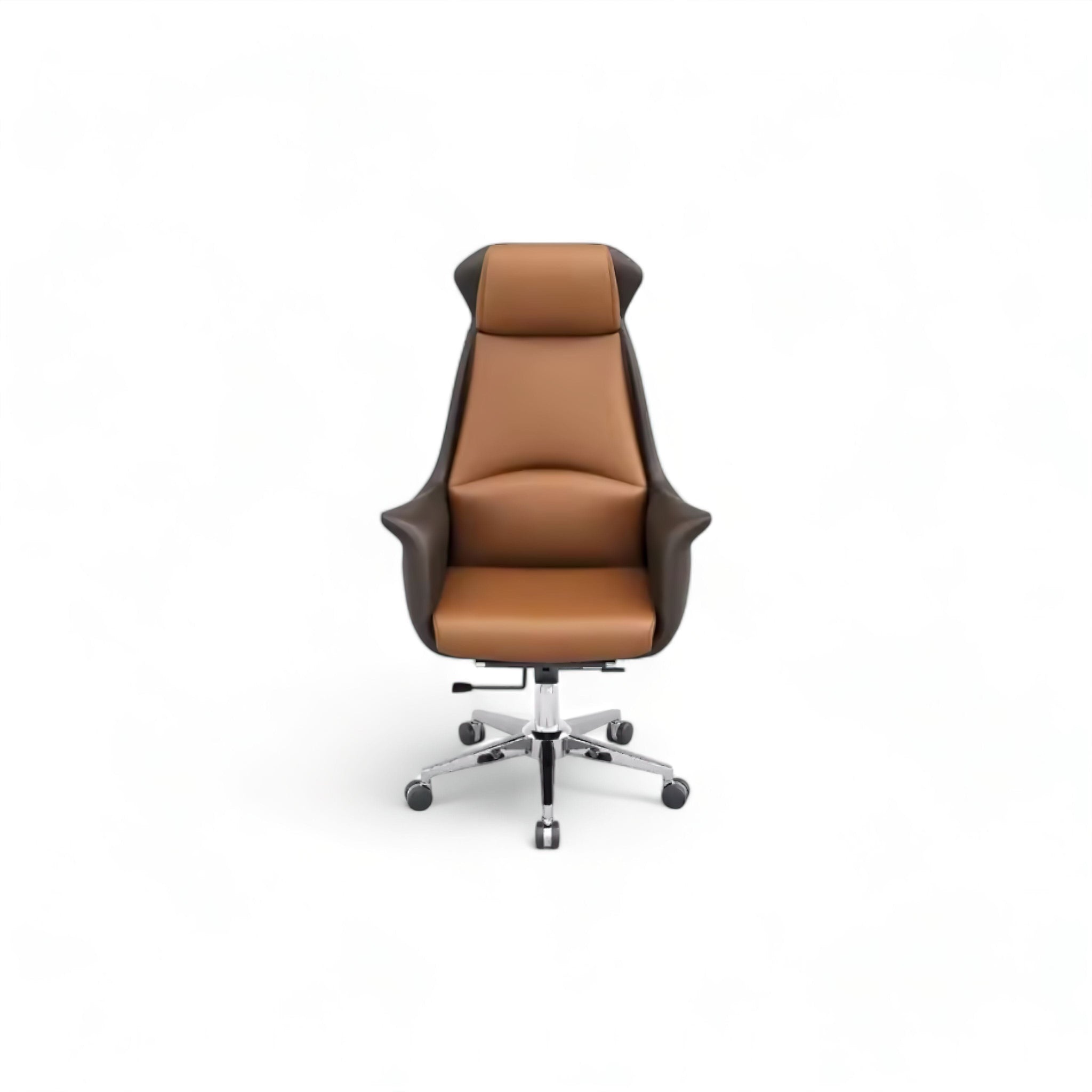 Ettore Office Chair (JS) Dark Coffee + Brown 