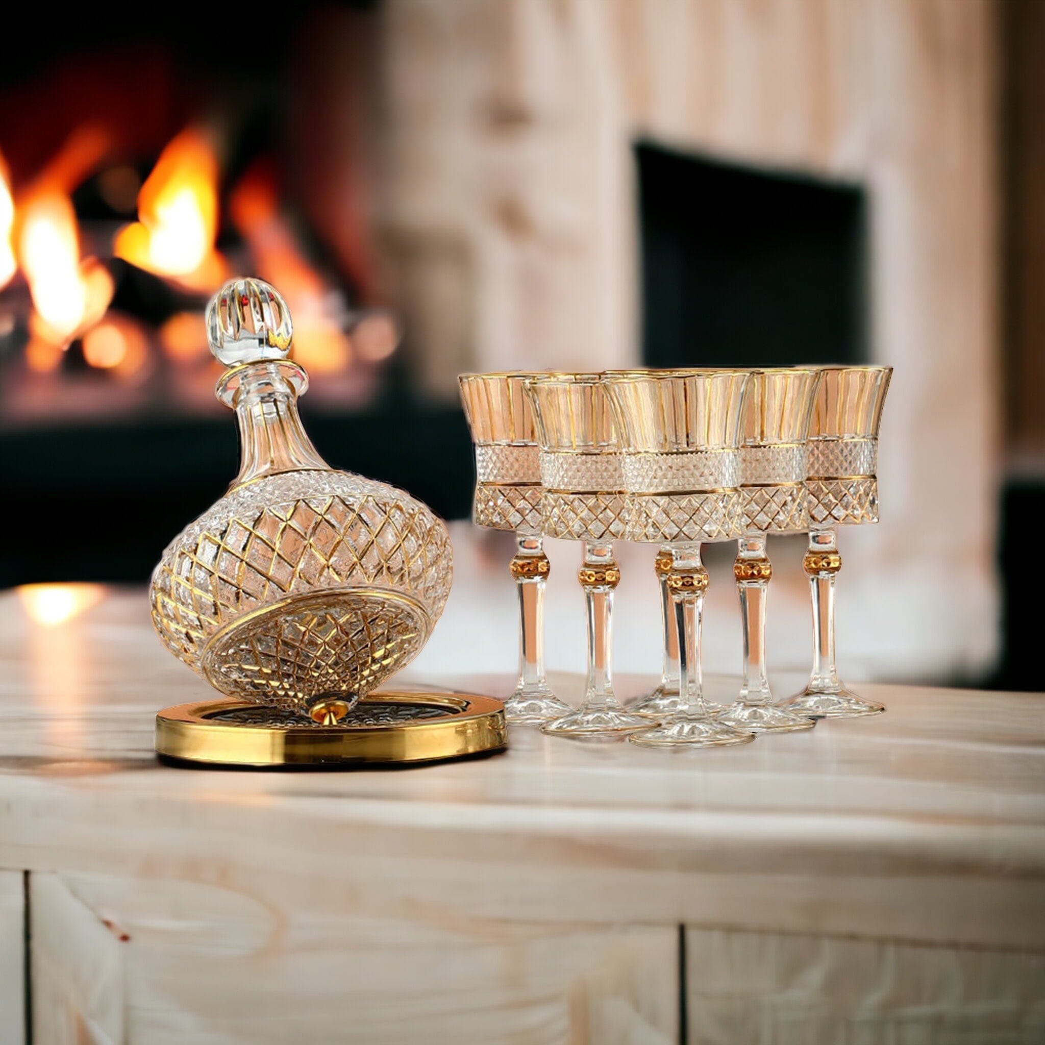 Eugenie Crystal Glass Decanter Decanter 