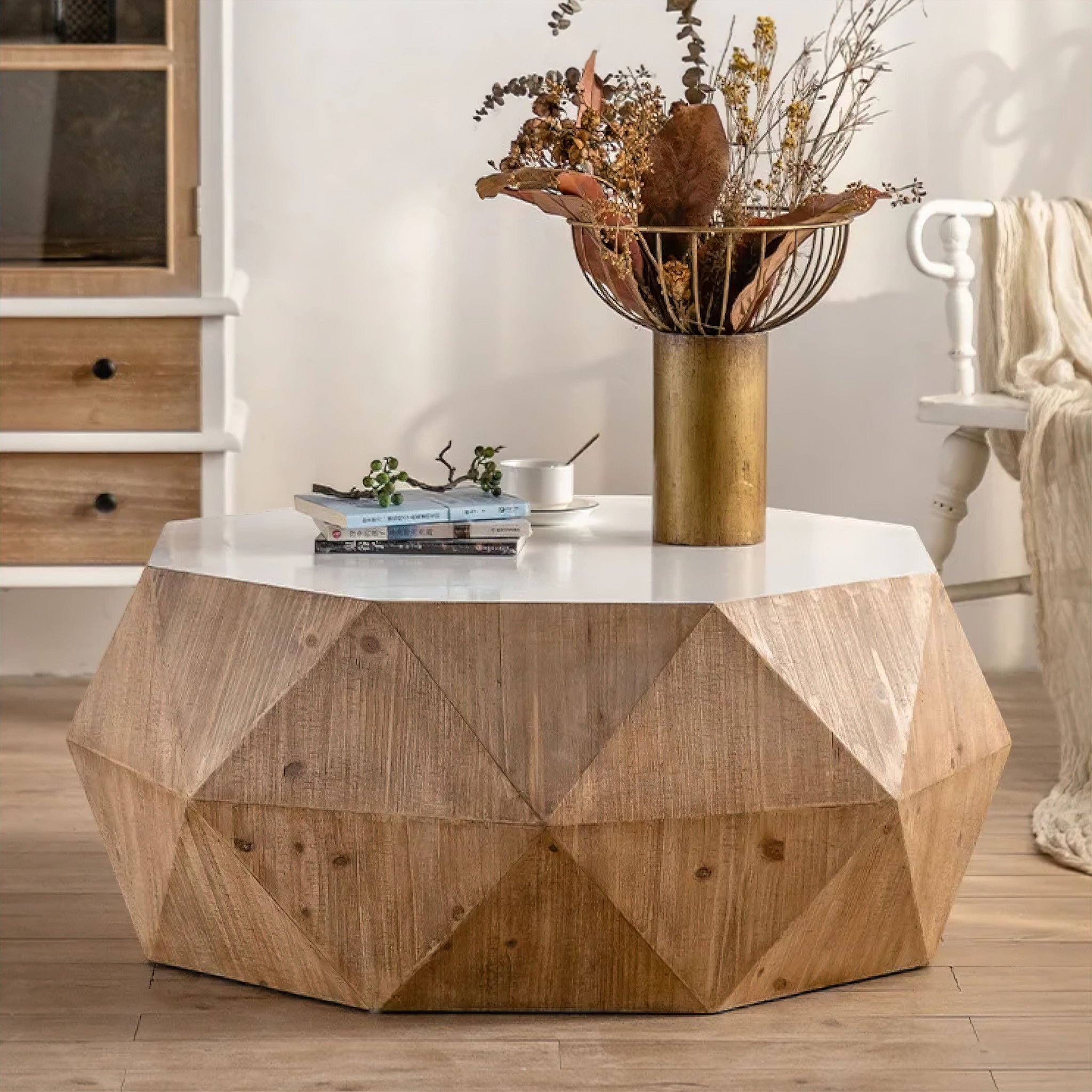 Evelyne Timber Coffee Table 95cm 