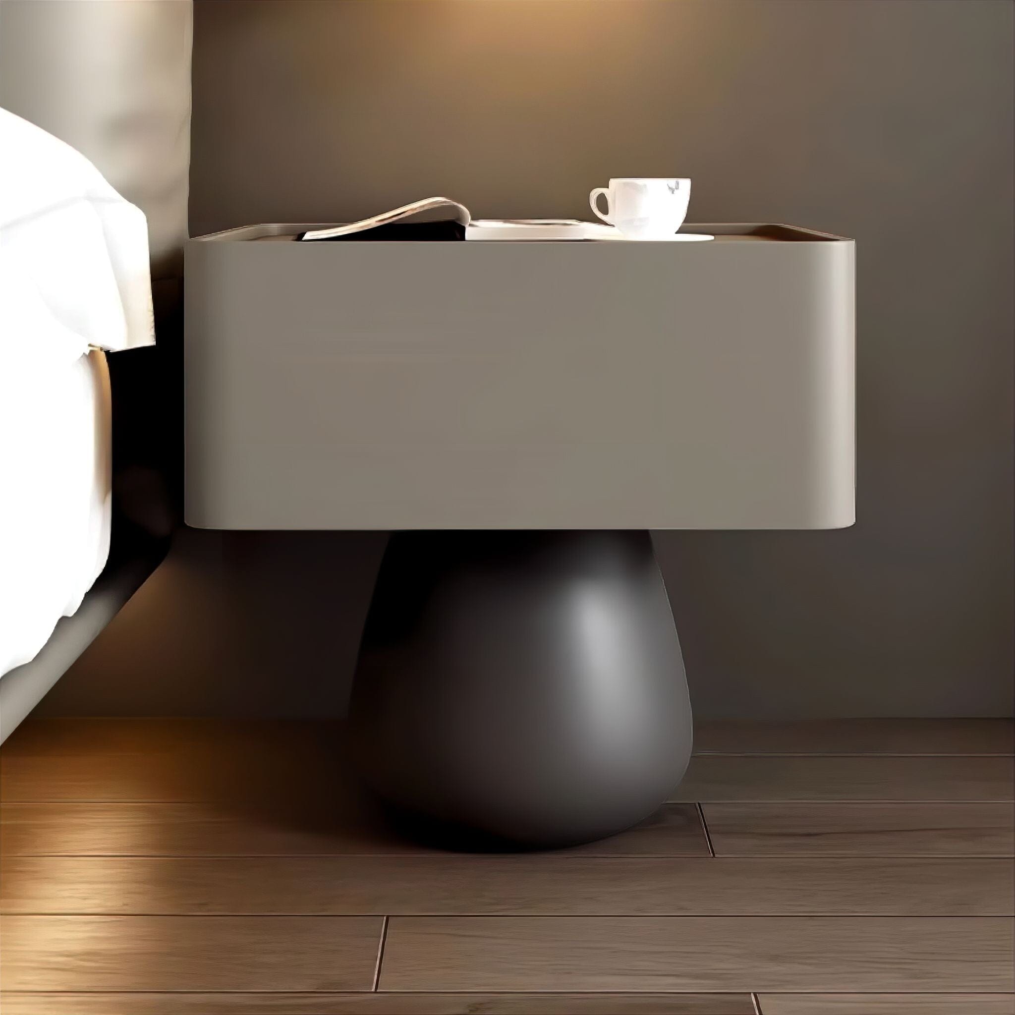 Faustine Bedside Table Olive 40cm 