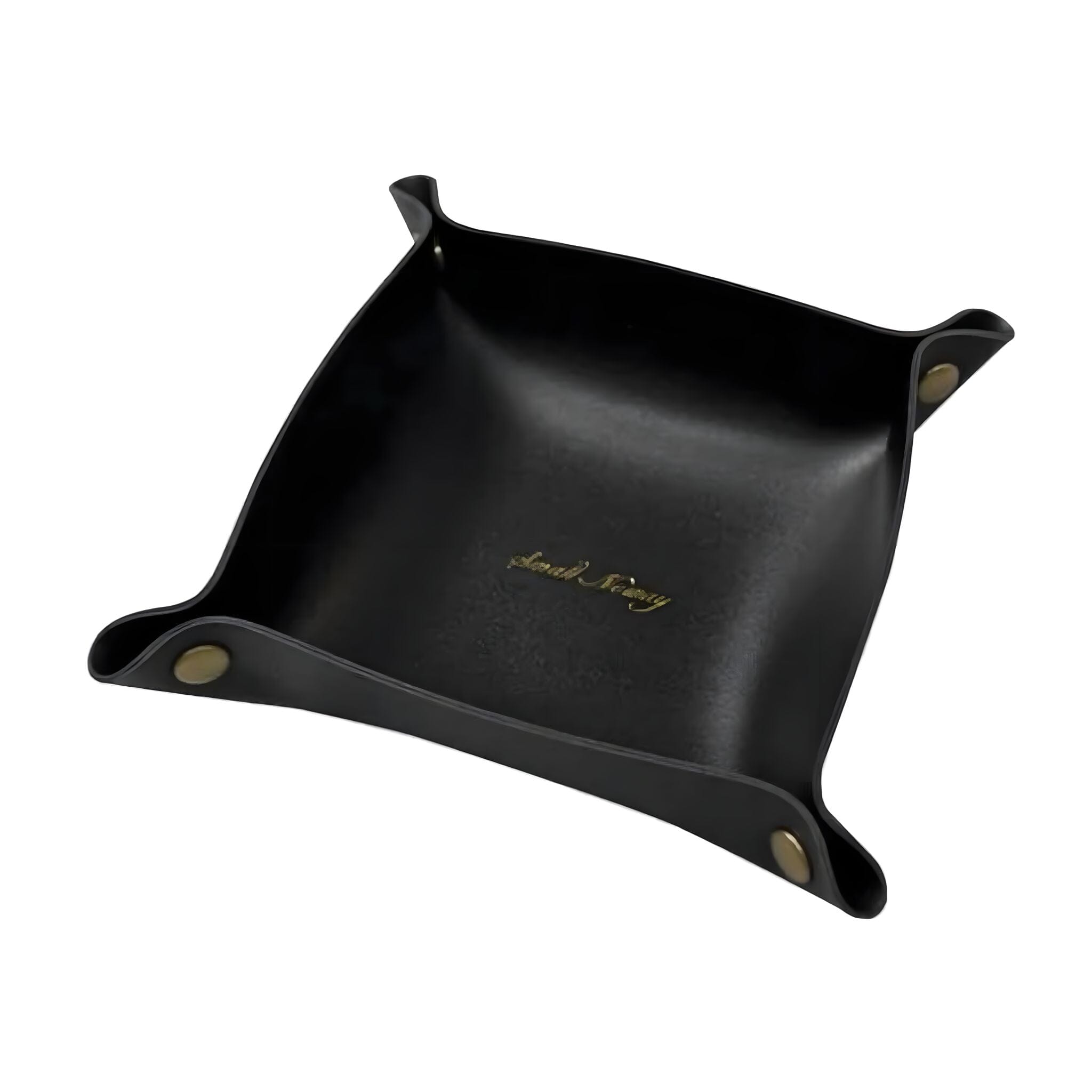 Folded Treasure Tray Decorative Trays 25 x 25cm Black 