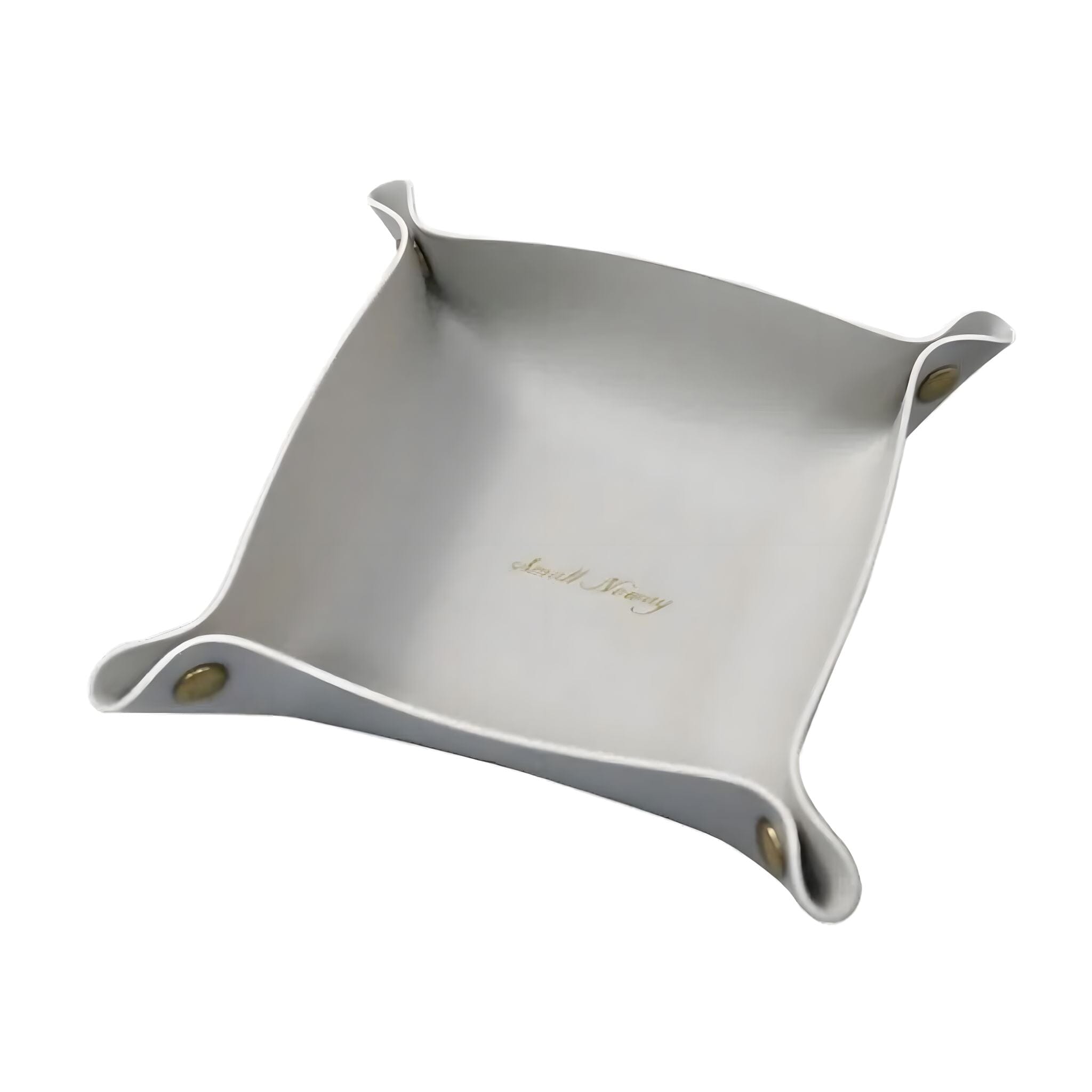 Folded Treasure Tray Decorative Trays 25 x 25cm Light Grey 