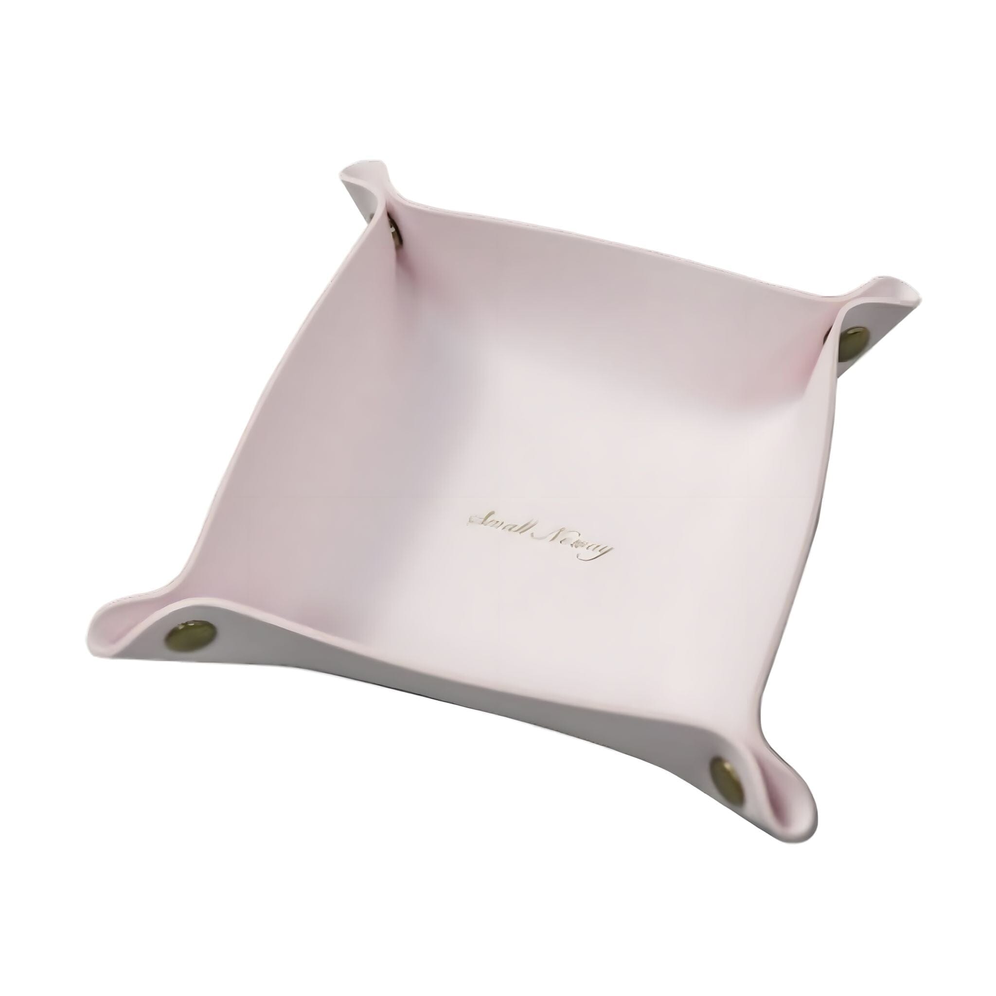 Folded Treasure Tray Decorative Trays 25 x 25cm Light Pink 