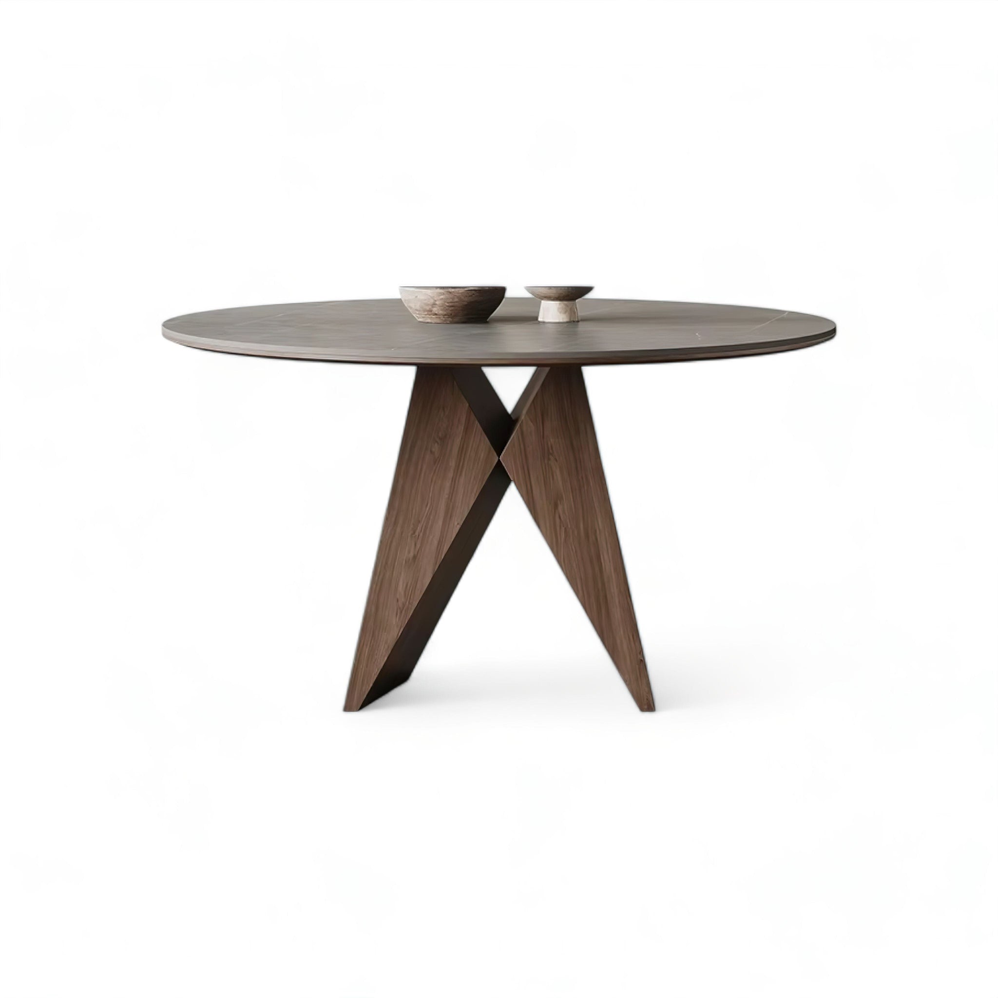 Gabriele Dining Table (JS) 120cm + Turntable 