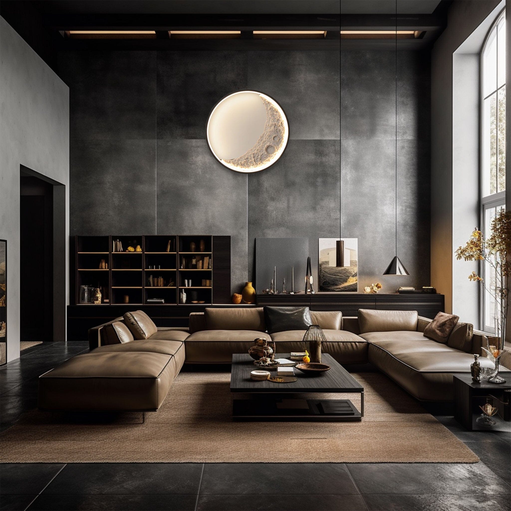 Gaspard Half Moon Light Wall Light 