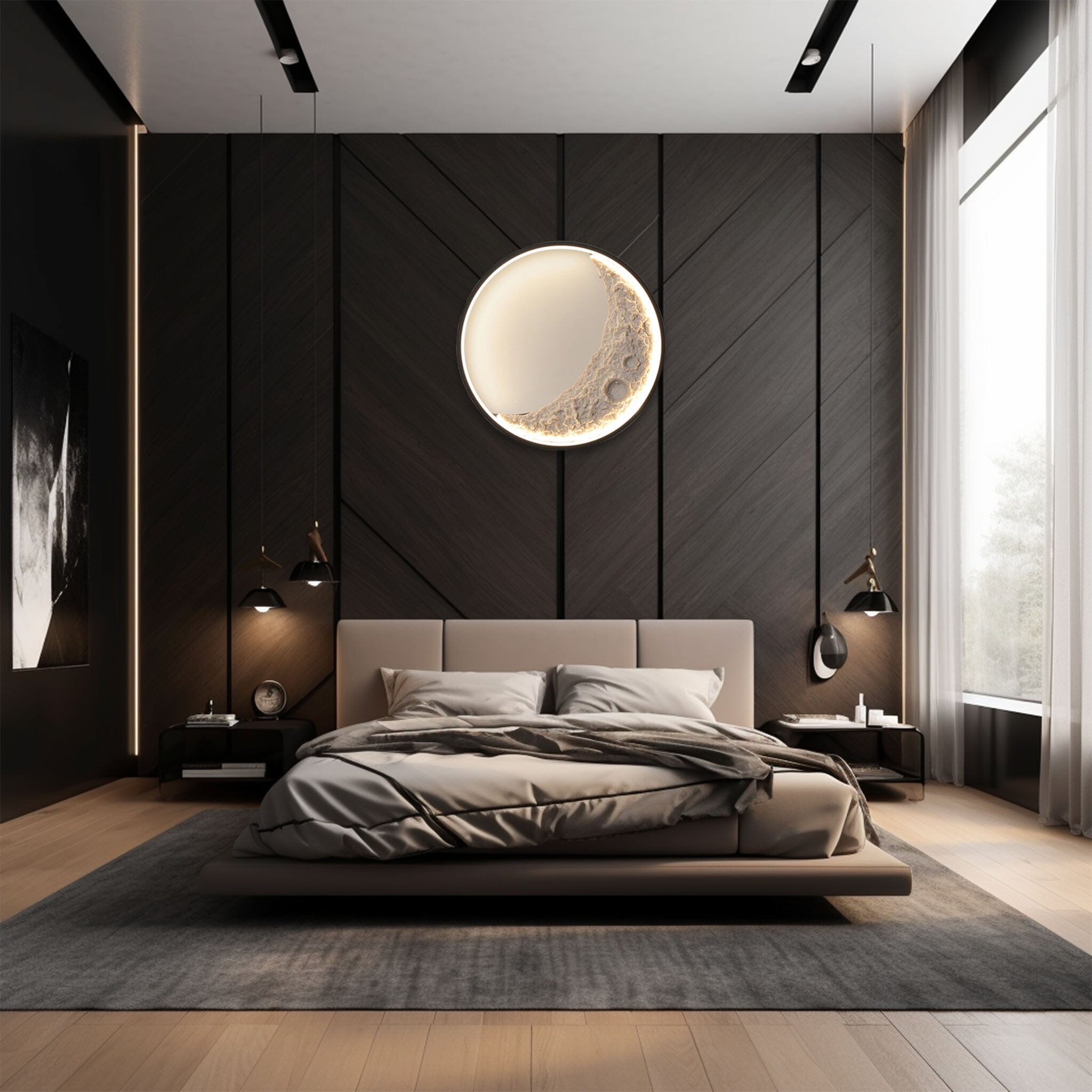 Gaspard Half Moon Light Wall Light 