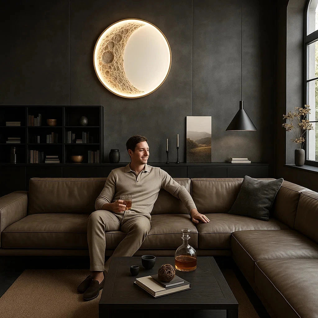 Gaspard Half Moon Light Wall Light 