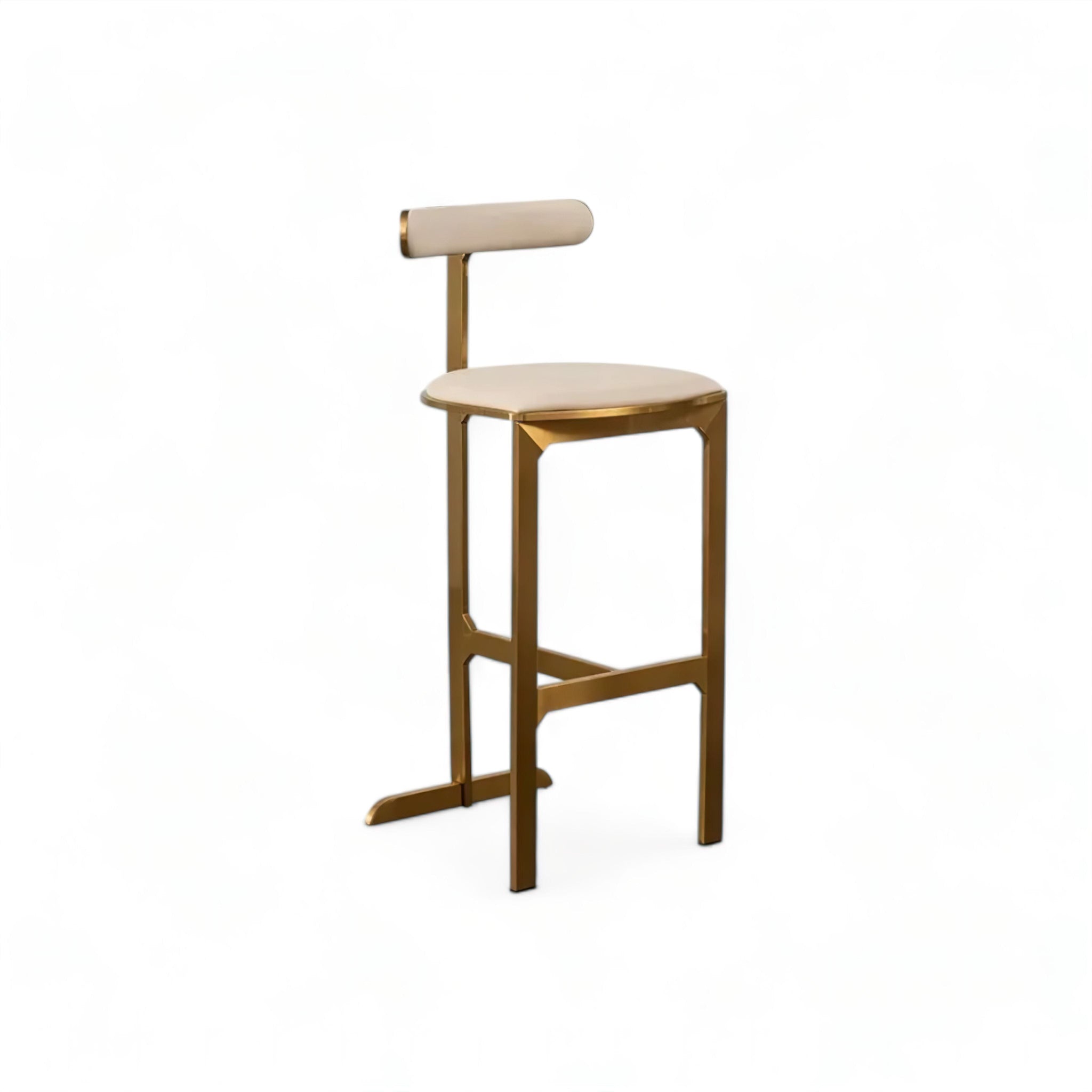 Gianluca Bar Stool (JS) Titanium Gold S 