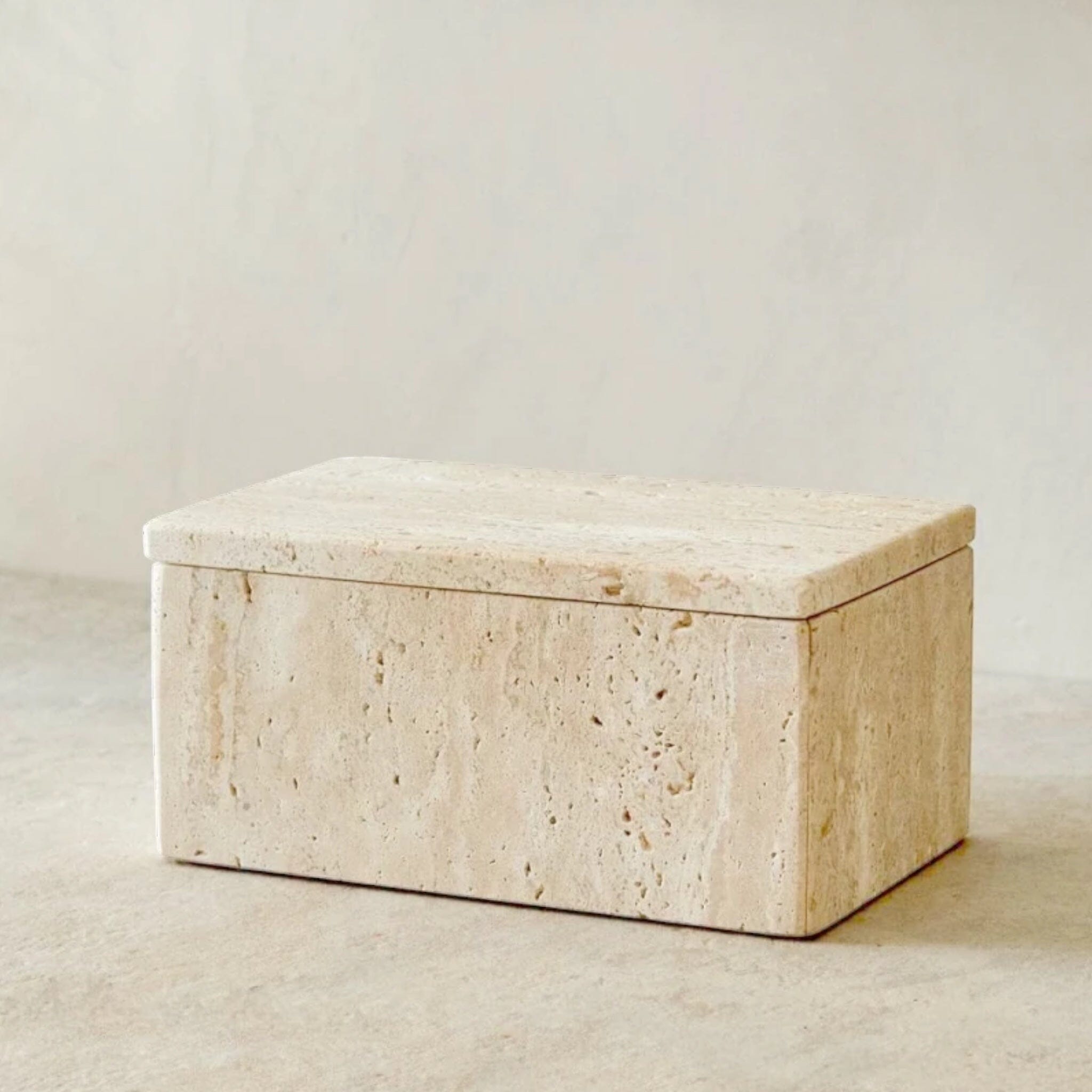 Giovanni Storage Box Travertine 