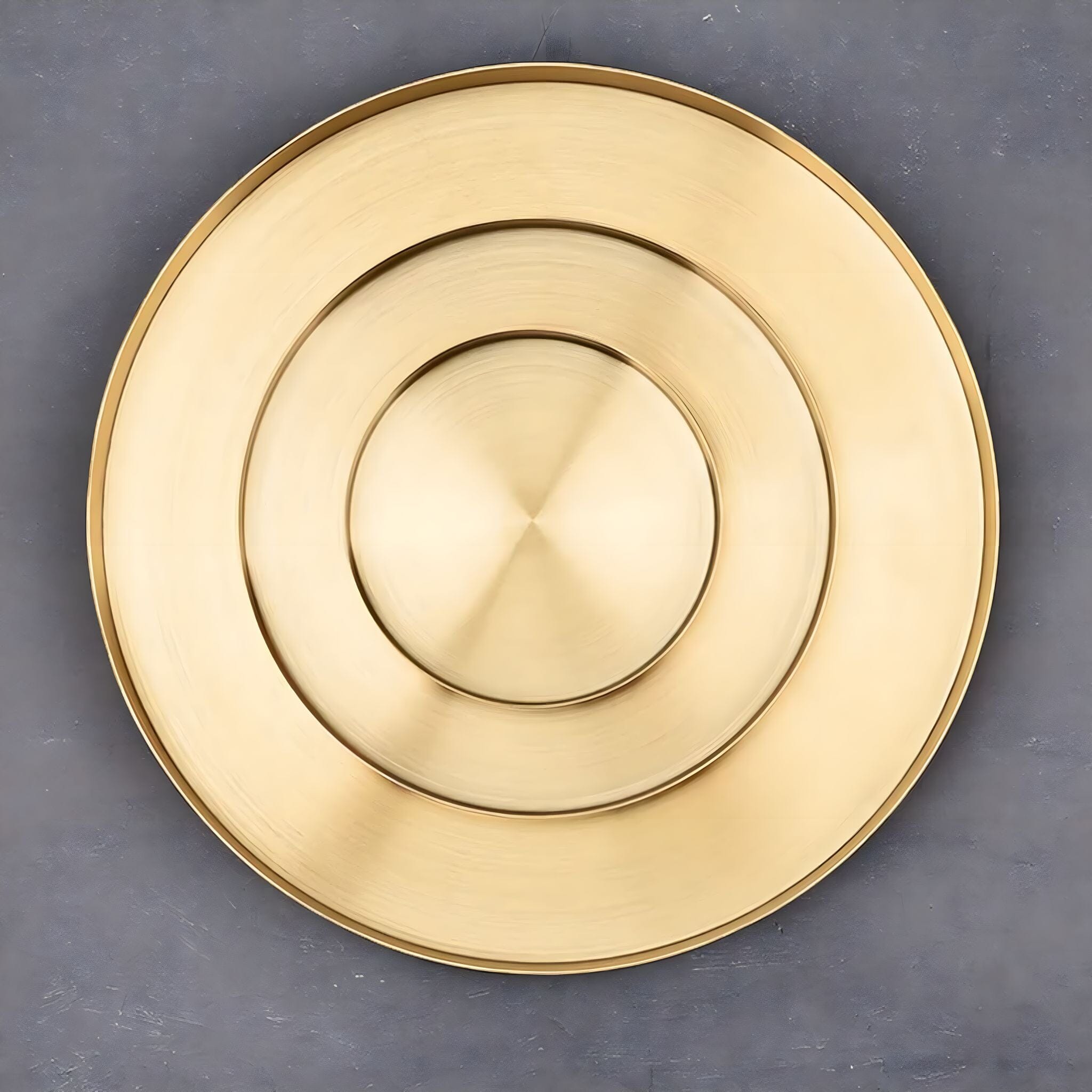 Golden Round Organiser Tray Kitchen & Dining 