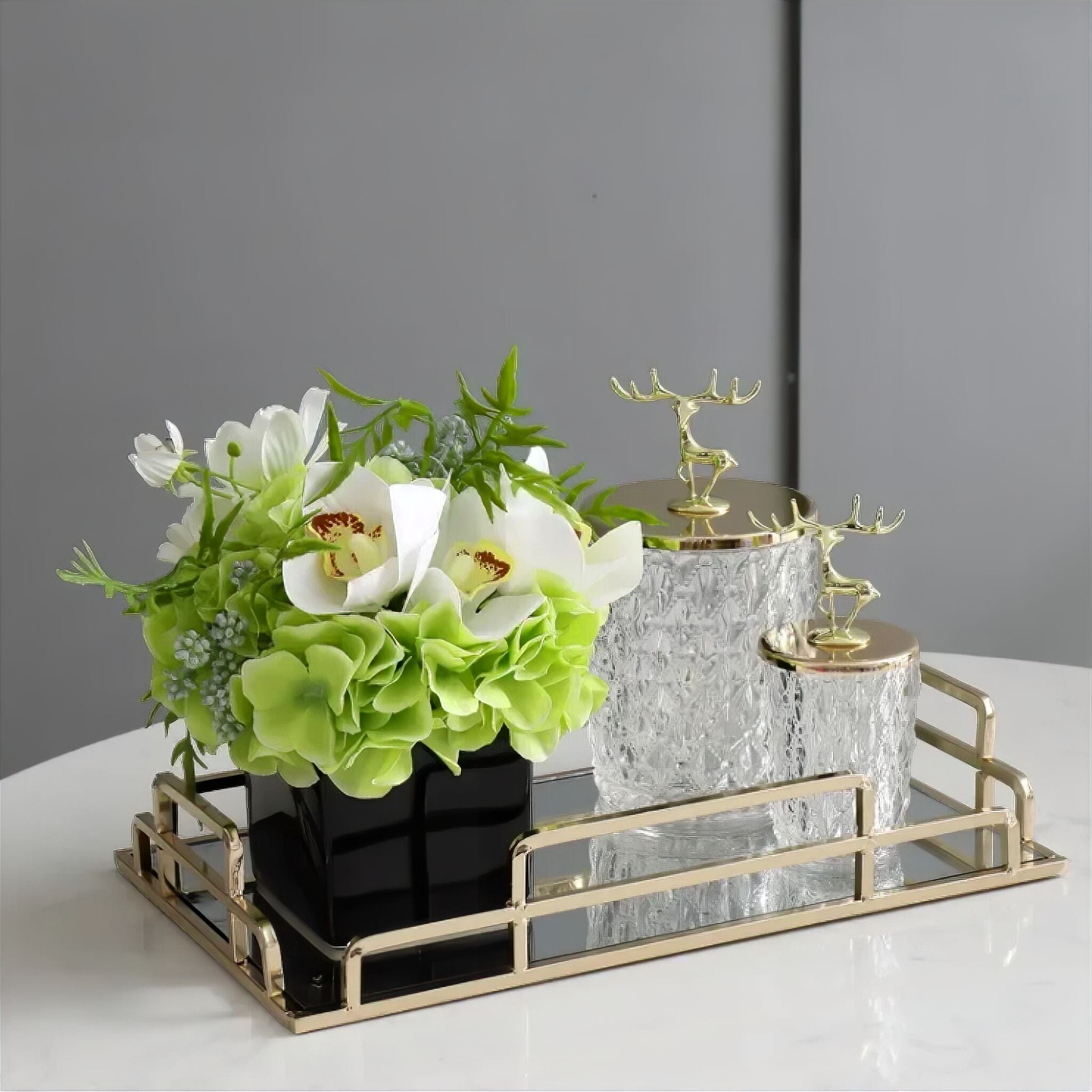 Golden Serving Tray Decorative Trays 