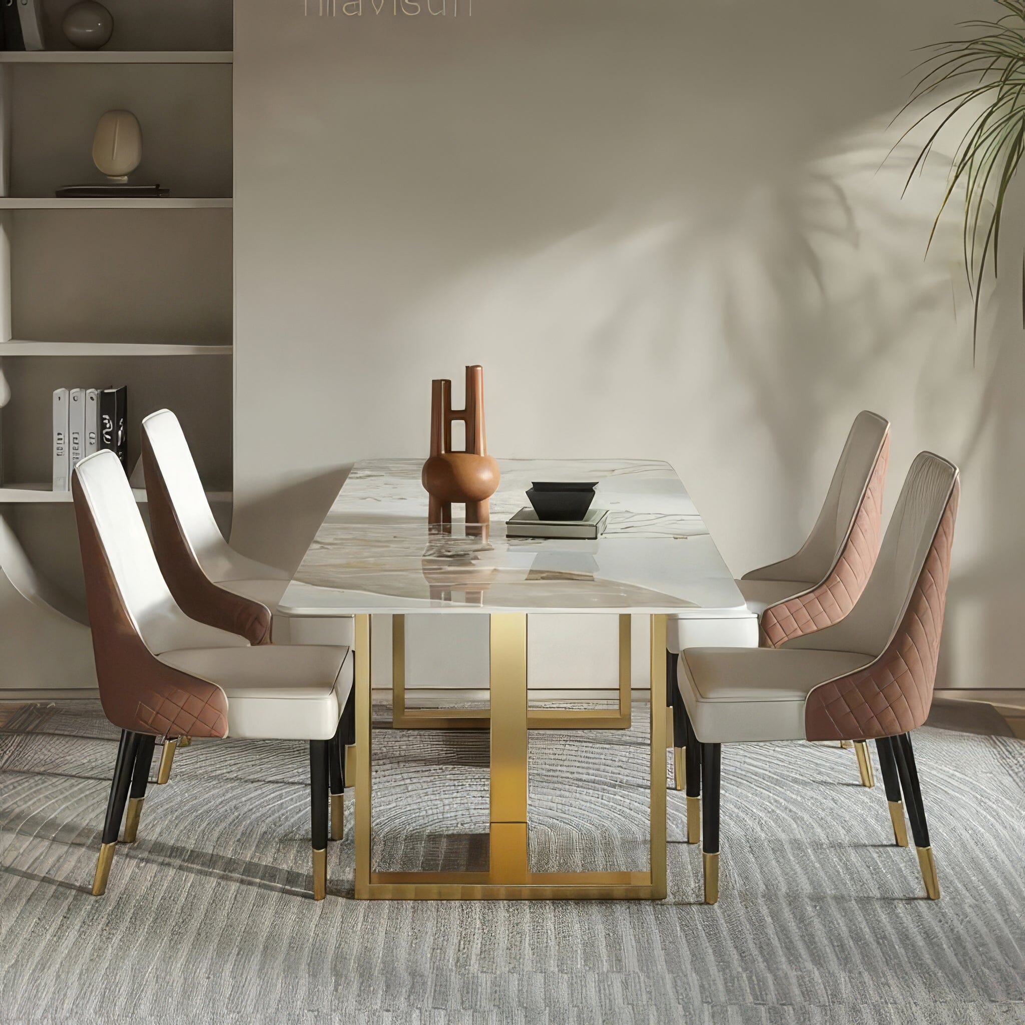 Grandeur Gold Dining Table 