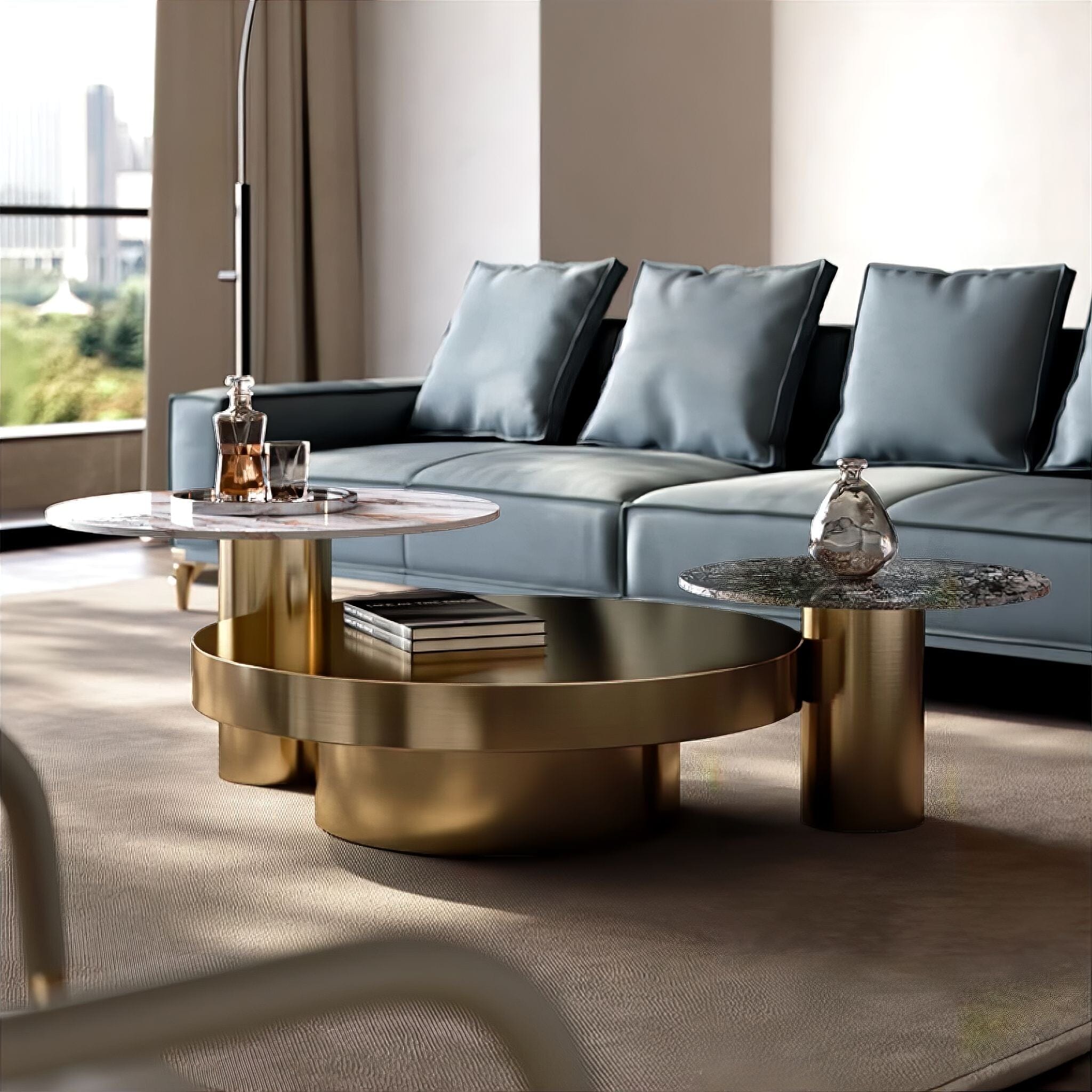 Gustave Slate Coffee Table Coffee Table 