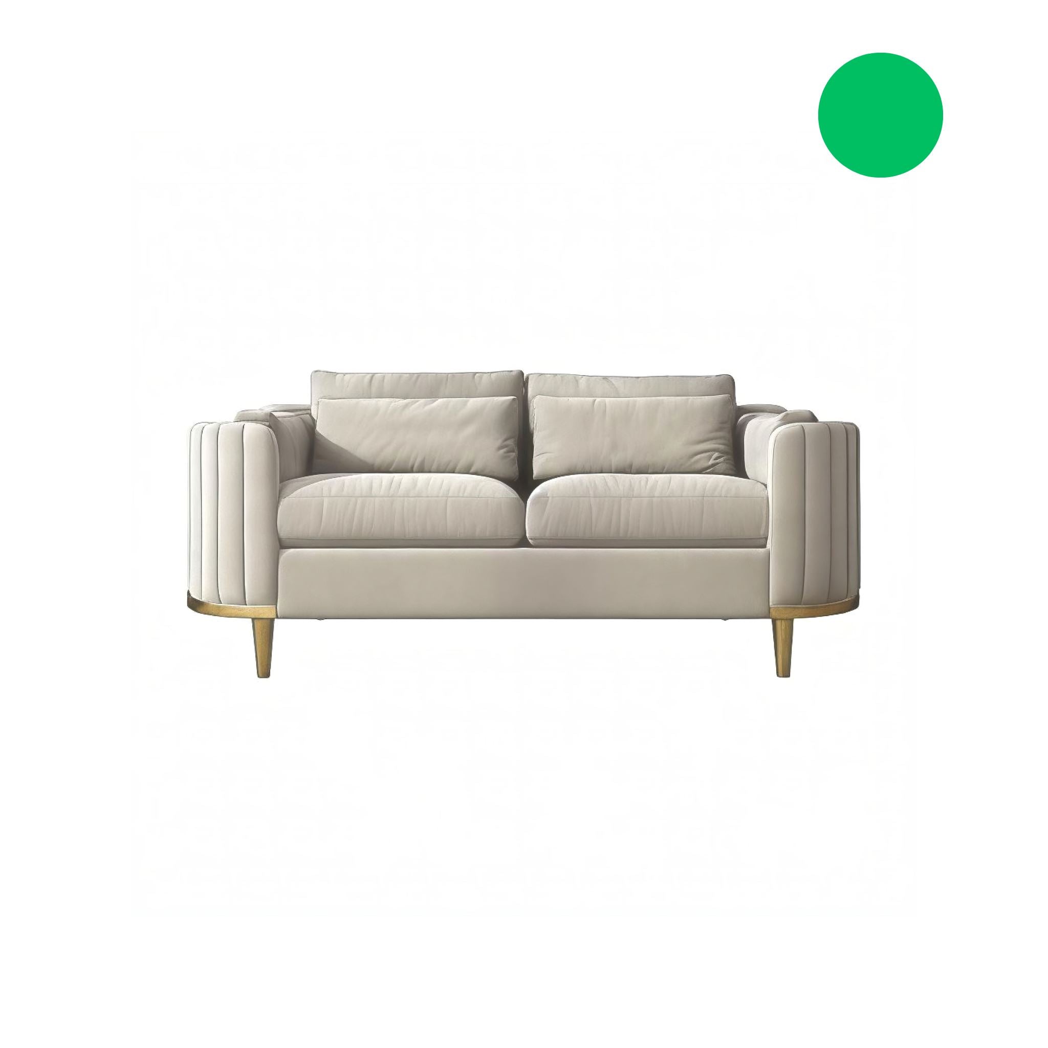 Henri Sofa Collection Sofa Double Seat Green 