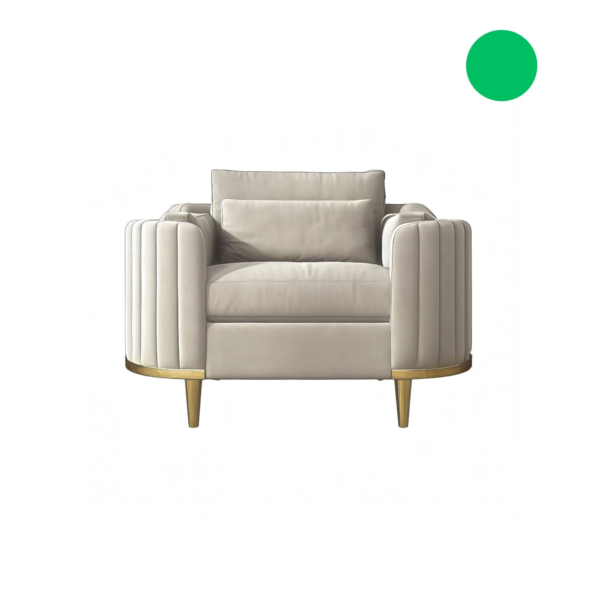 Henri Sofa Collection Sofa Single Seat Green 