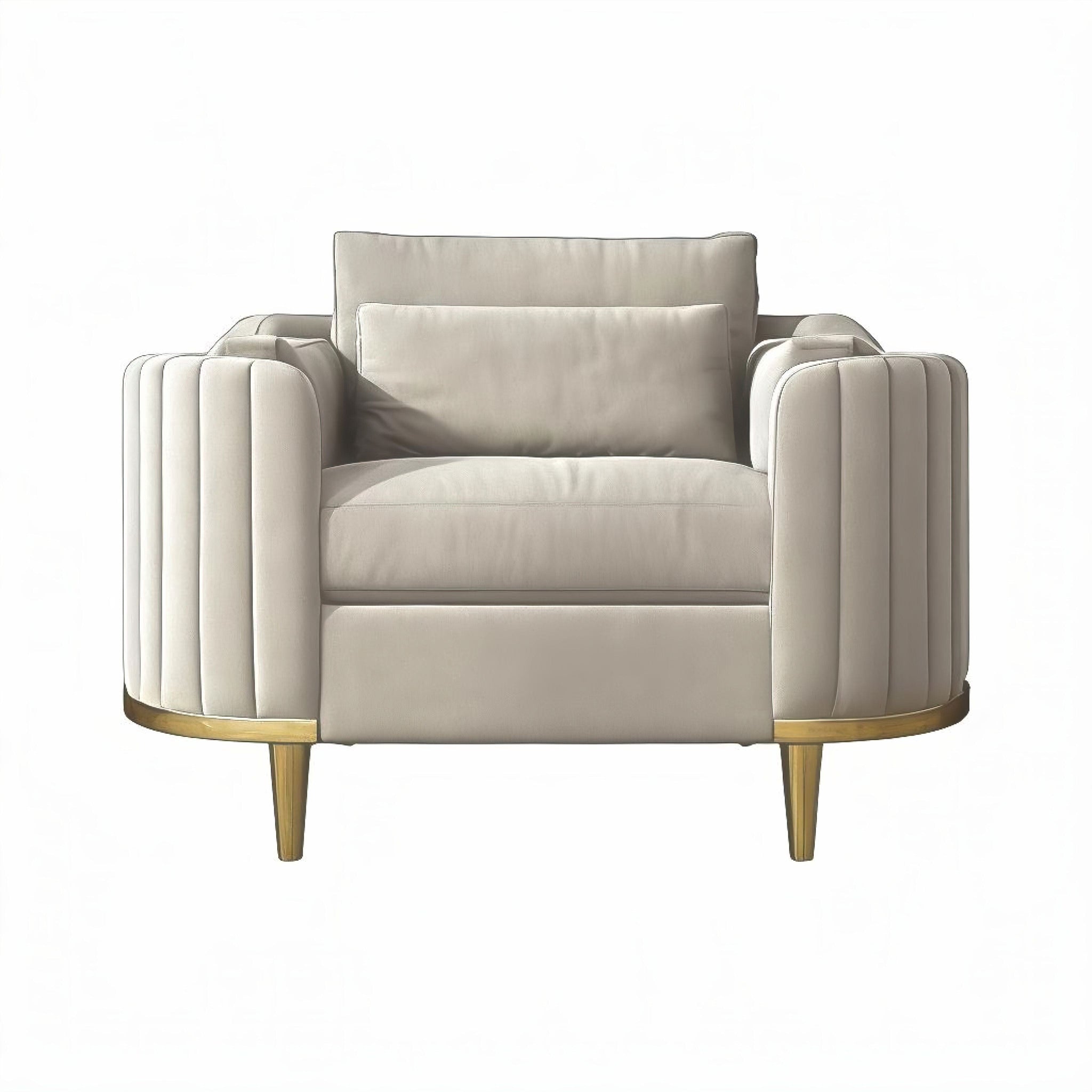Henri Sofa Collection Sofa Single Seat Ivory 