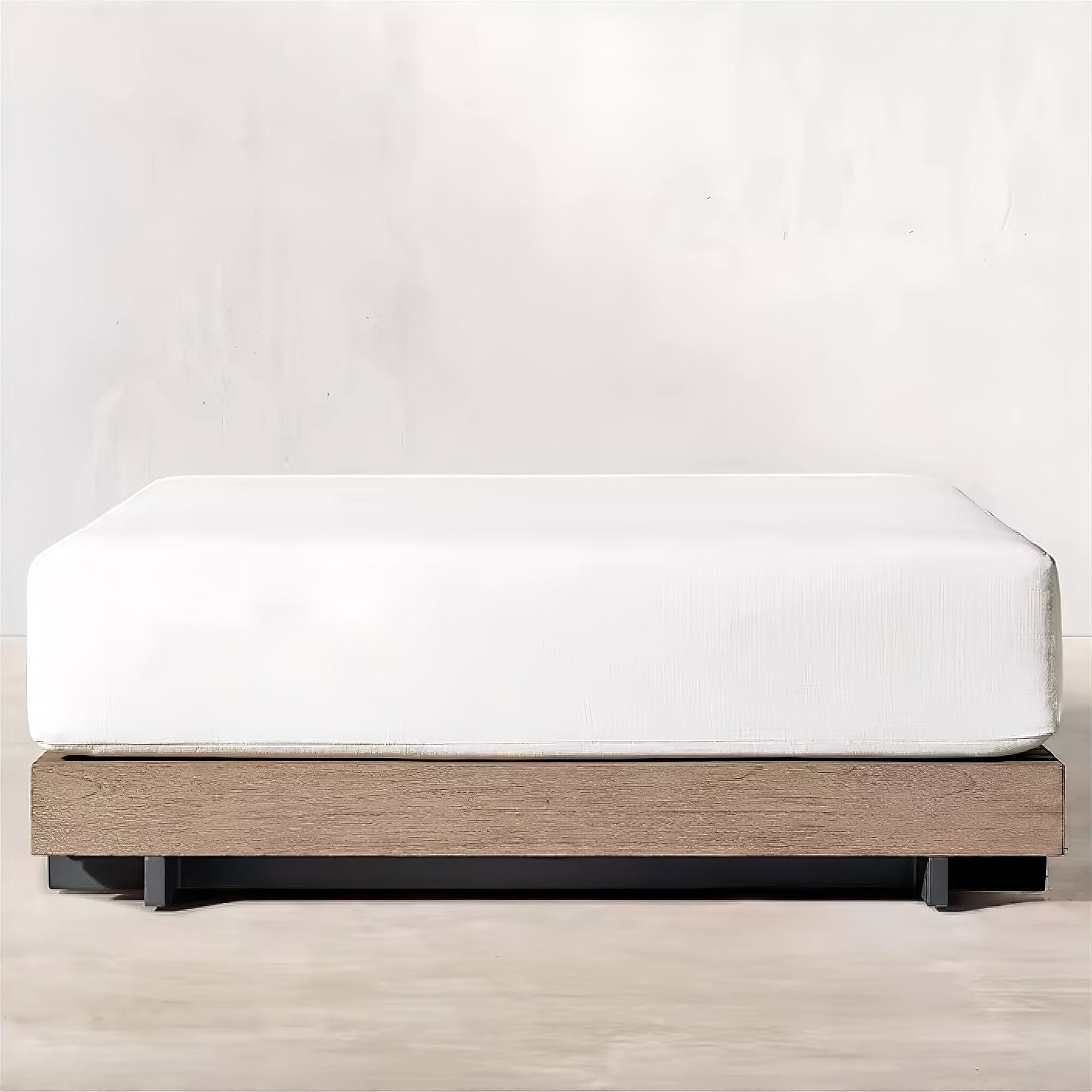 Hortense Outdoor Collection Black Foot Stool 