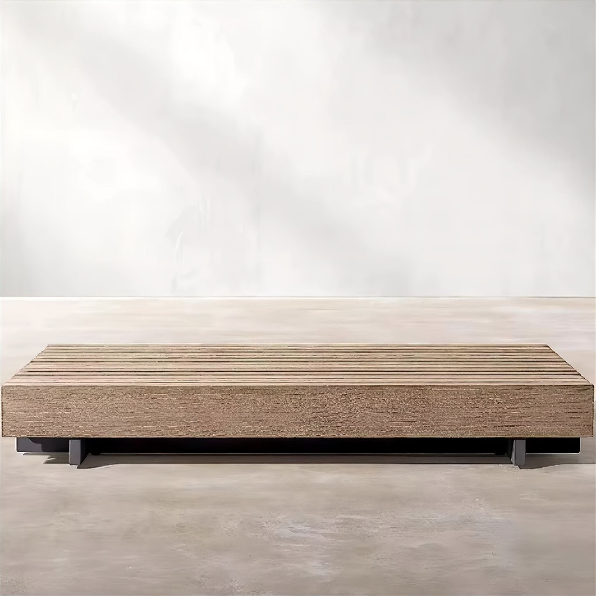 Hortense Outdoor Collection Black Square Coffee Table 