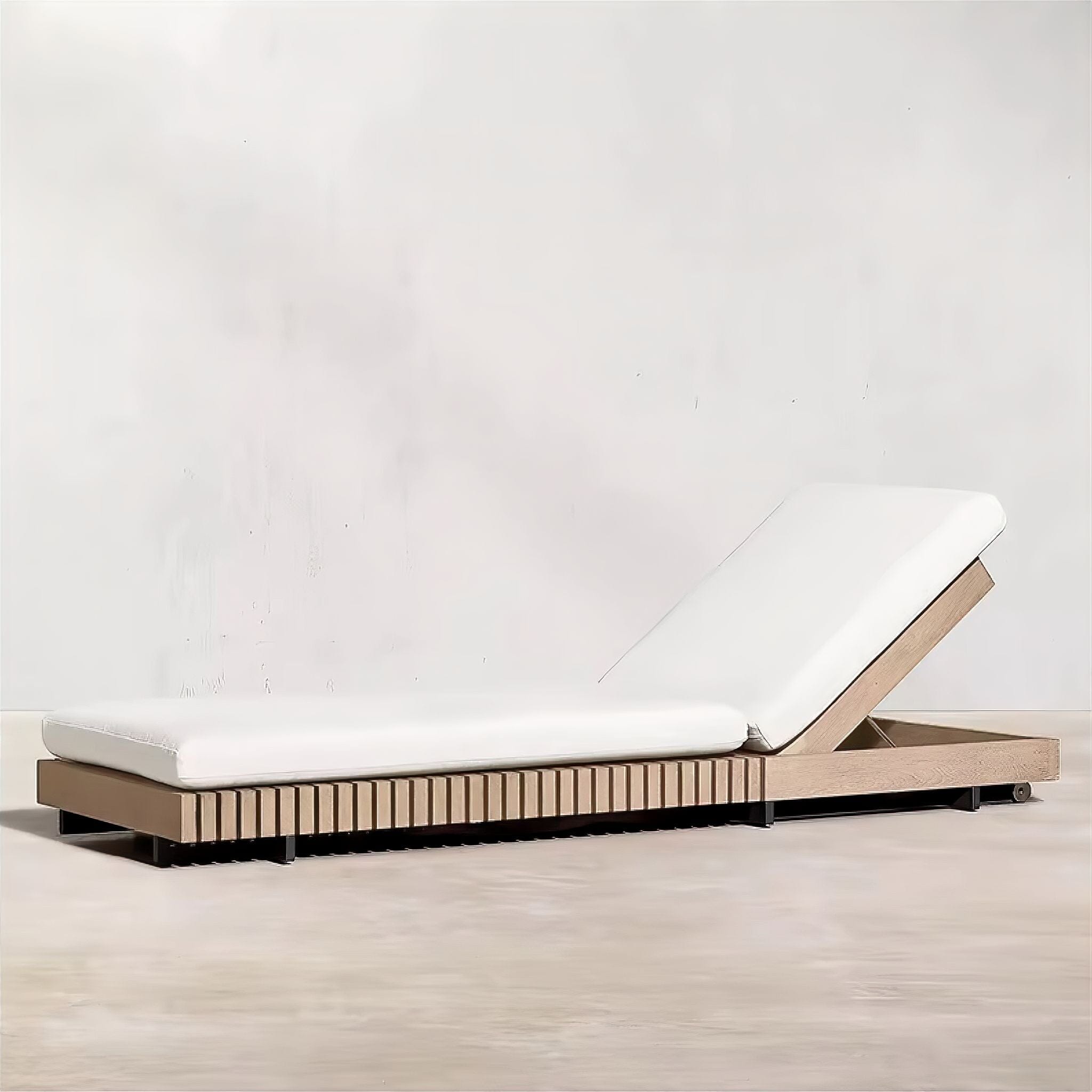 Hortense Outdoor Collection Black Sun Bed 