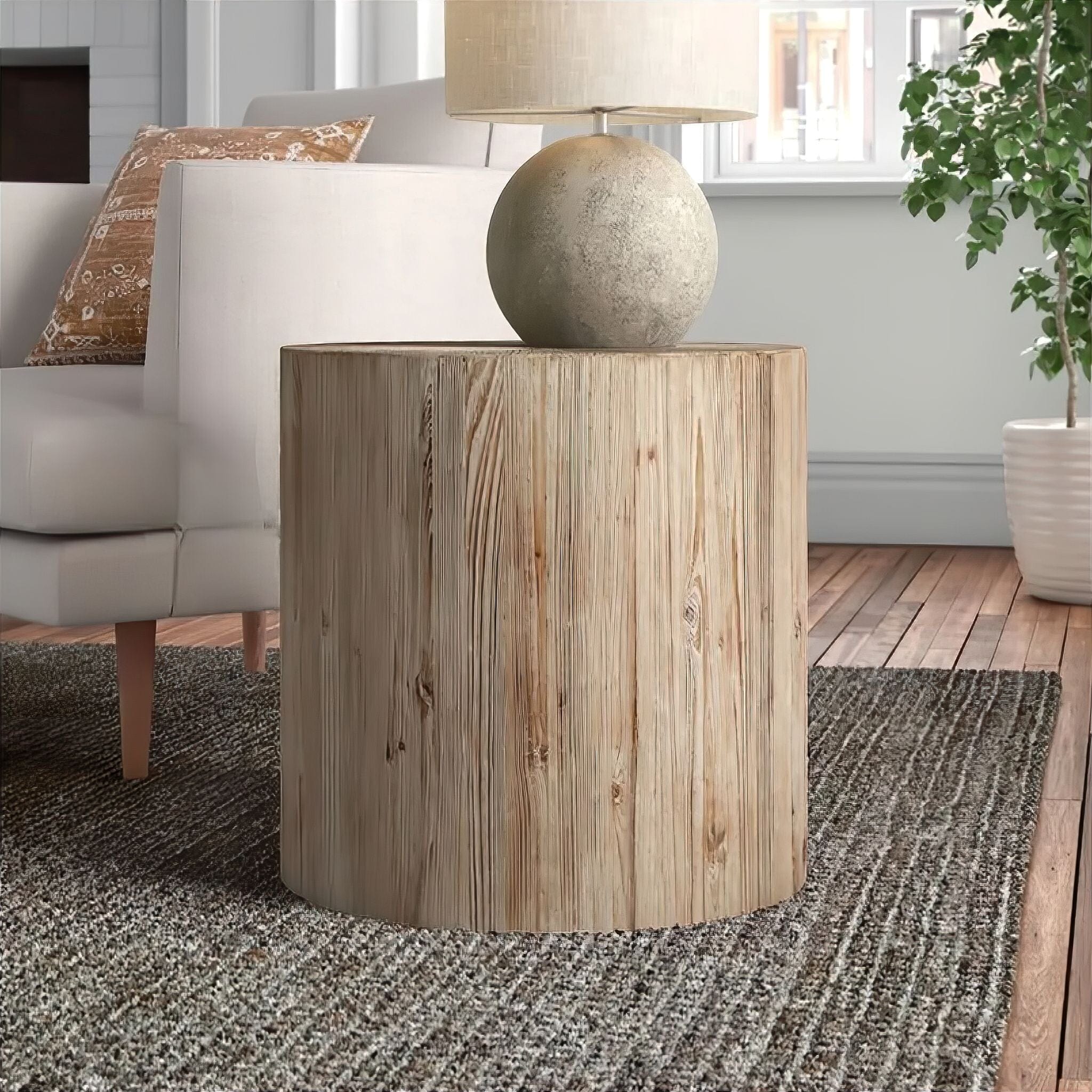 Isidore Oak Coffee Table Side Table 