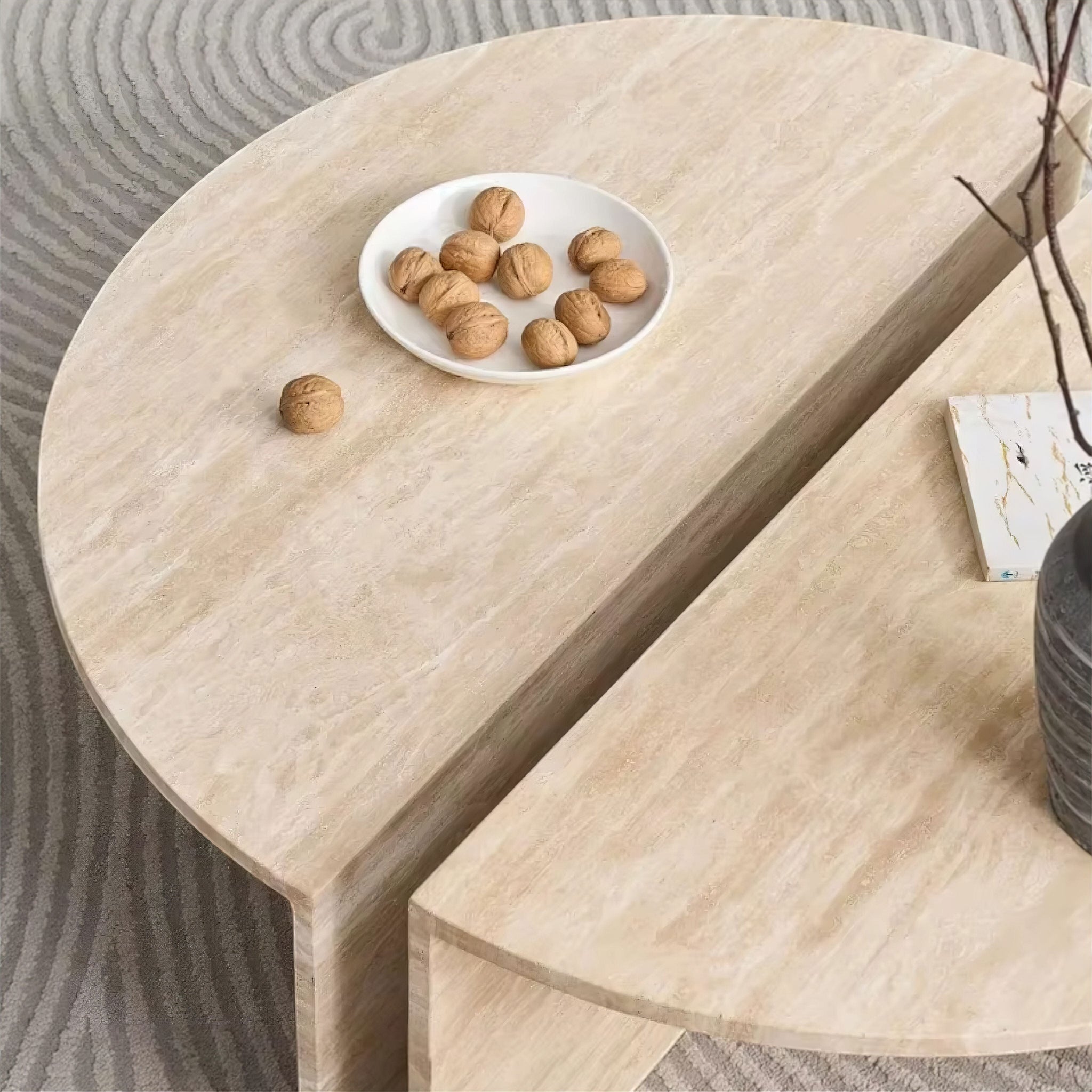 Iva Travertine Coffee Table (JS) 