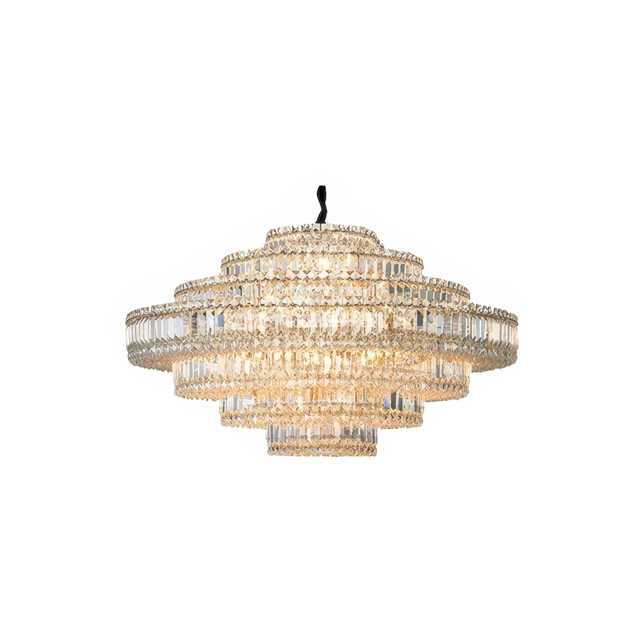 Jean-Luc Chandelier Lighting 80cm Warm White Silver