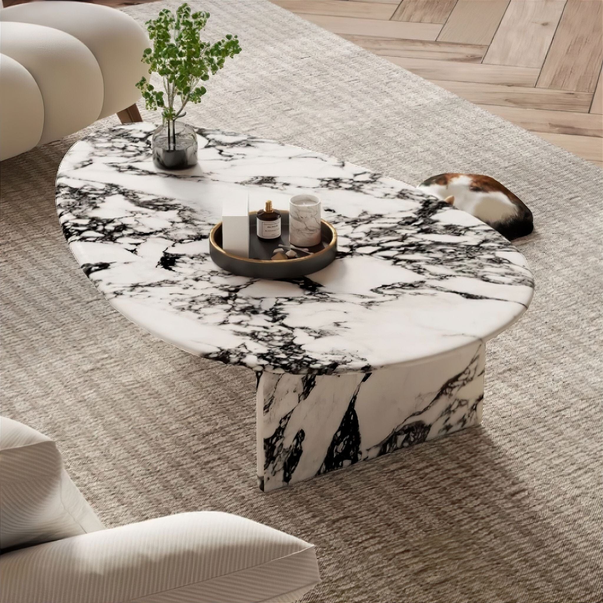Jessamine Marble Coffee Table 