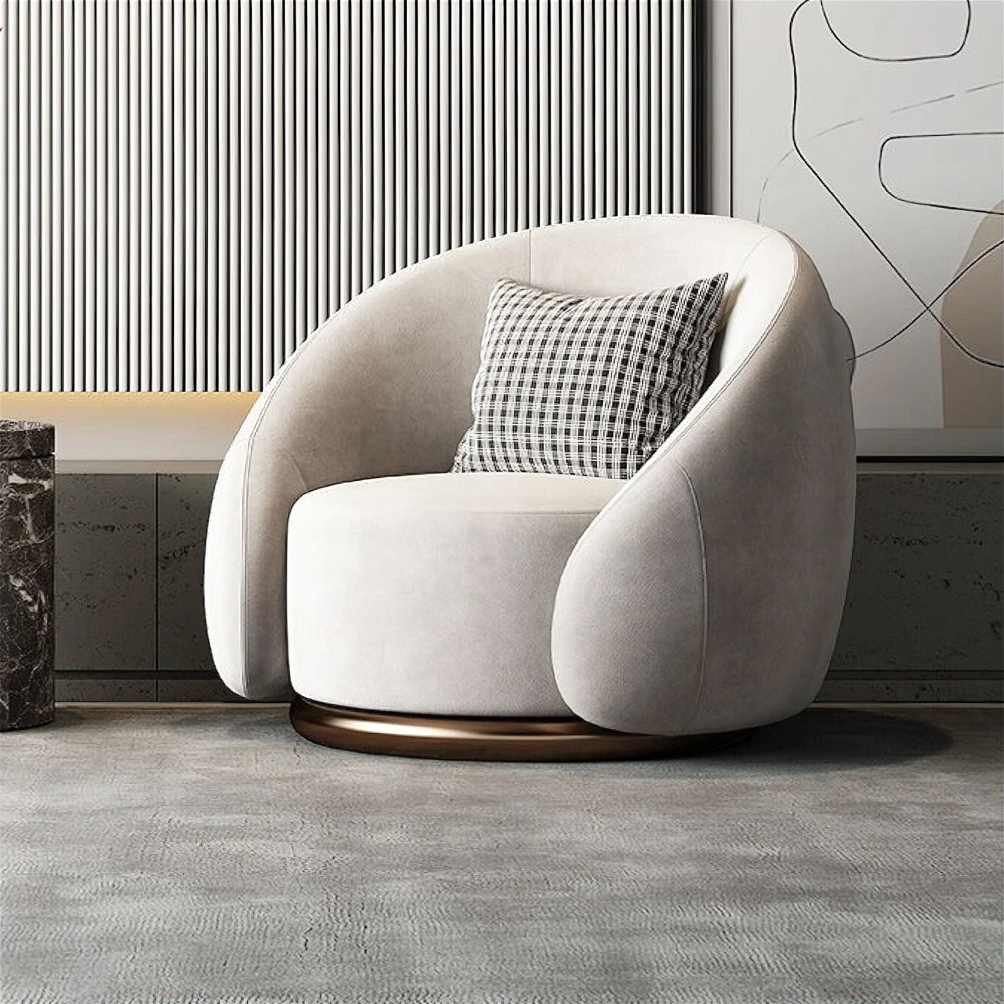 Juliette Occasional Chair Chair Ivory/grey 
