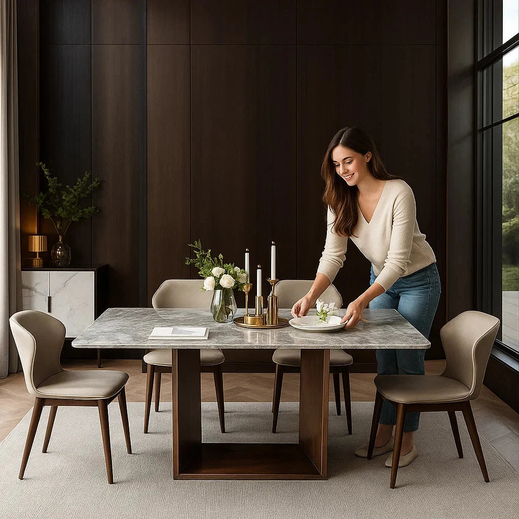 Laurent Slate Dining Table 