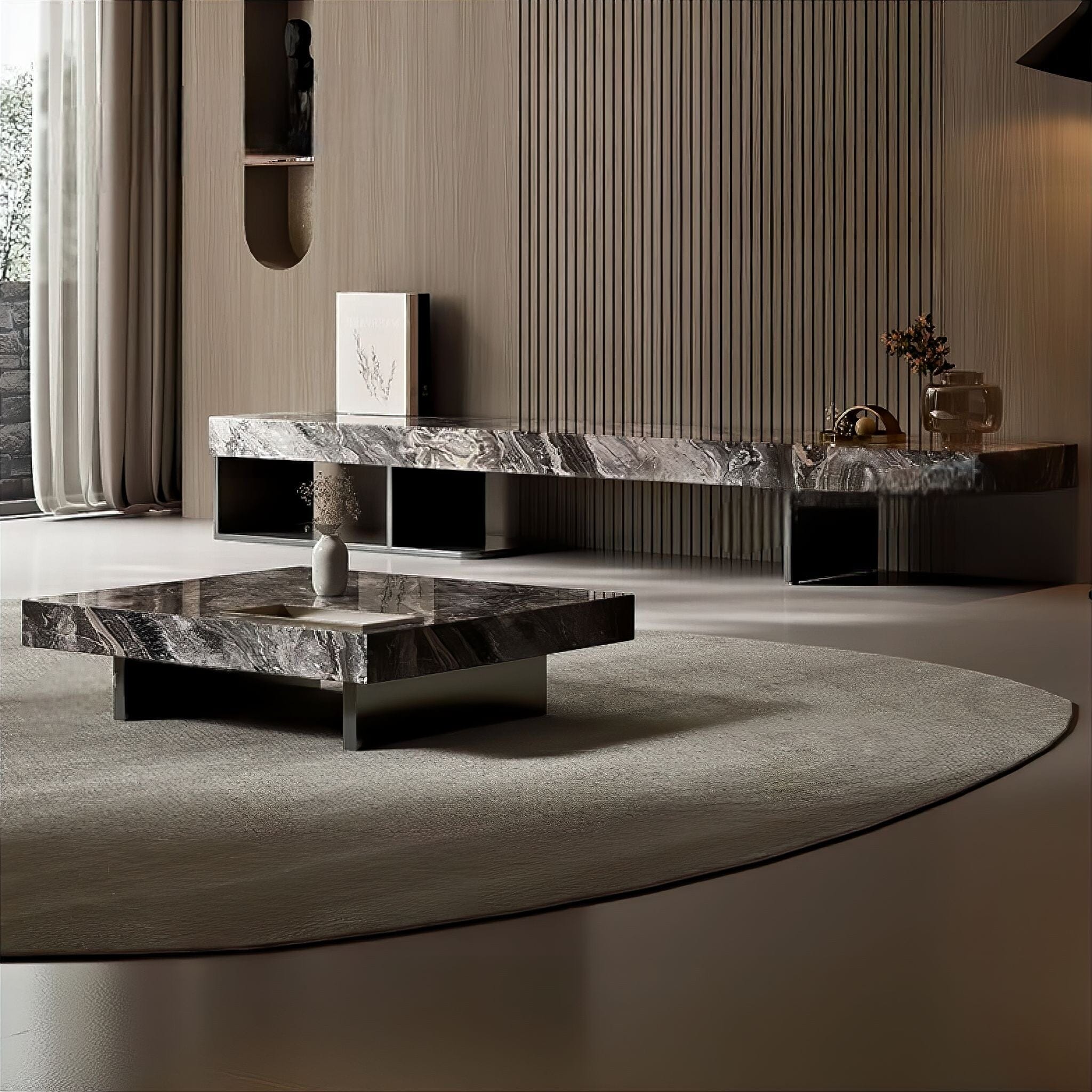 Lavina Marble TV Stand 