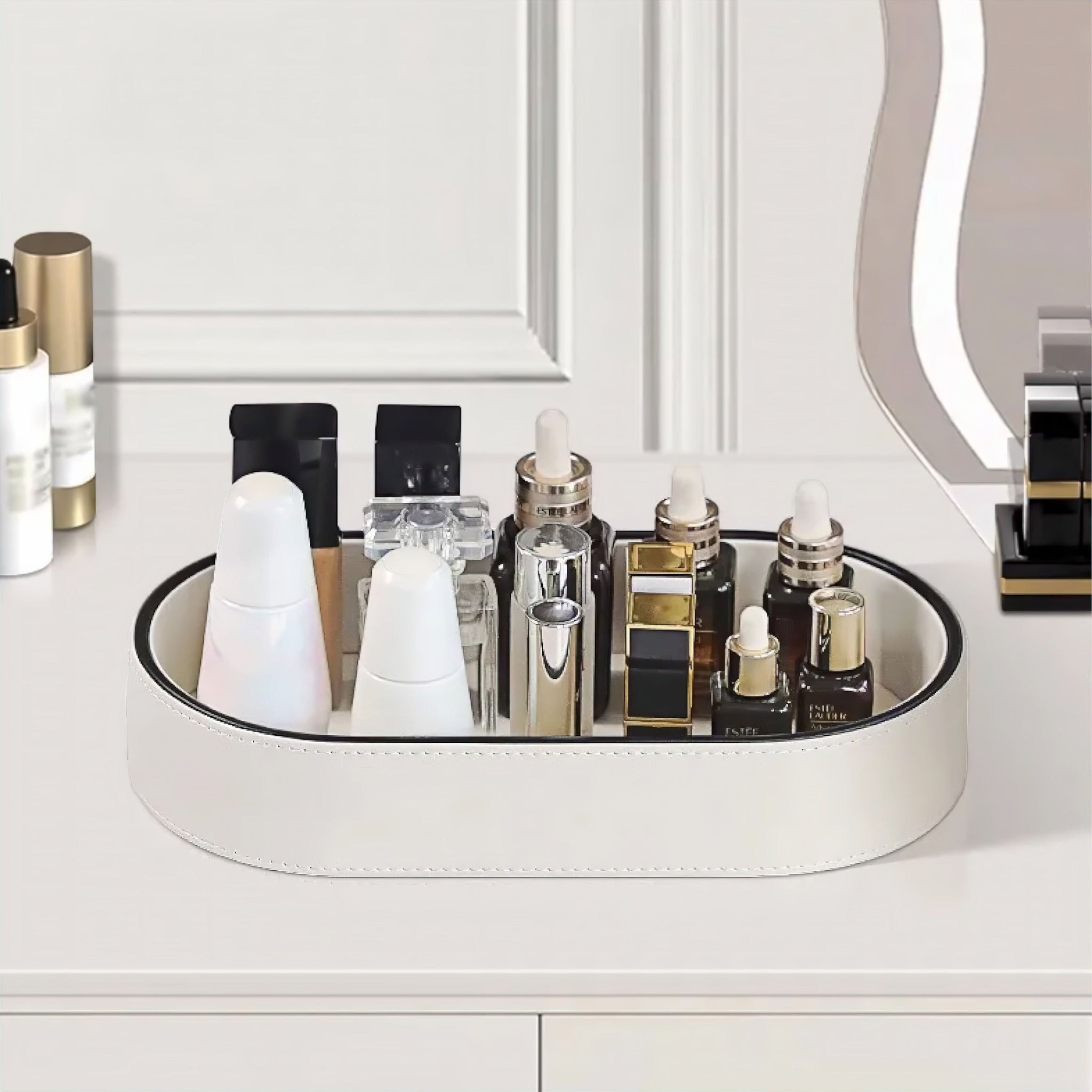 Stylish Leather Organizer Tray