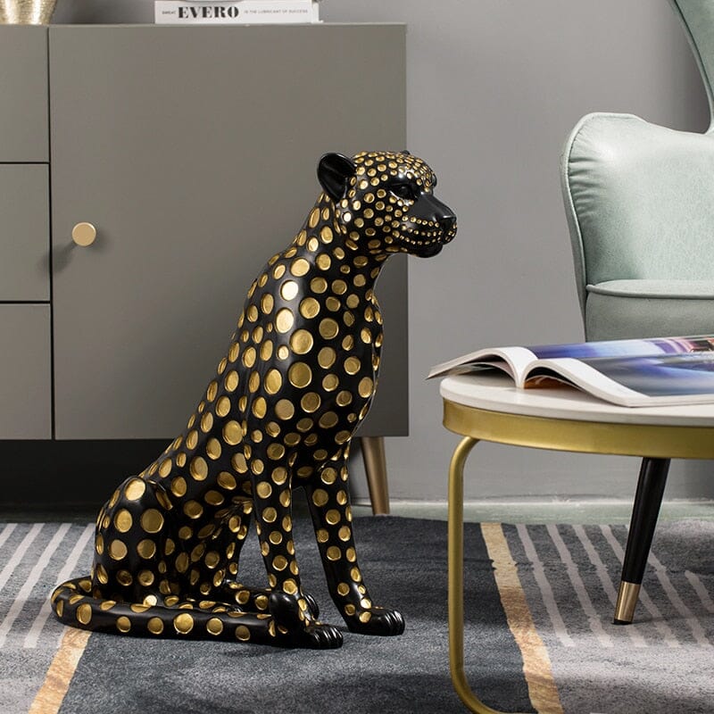 Leopard Statue Decor 