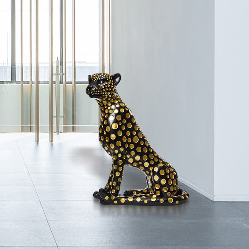 Leopard Statue Decor 