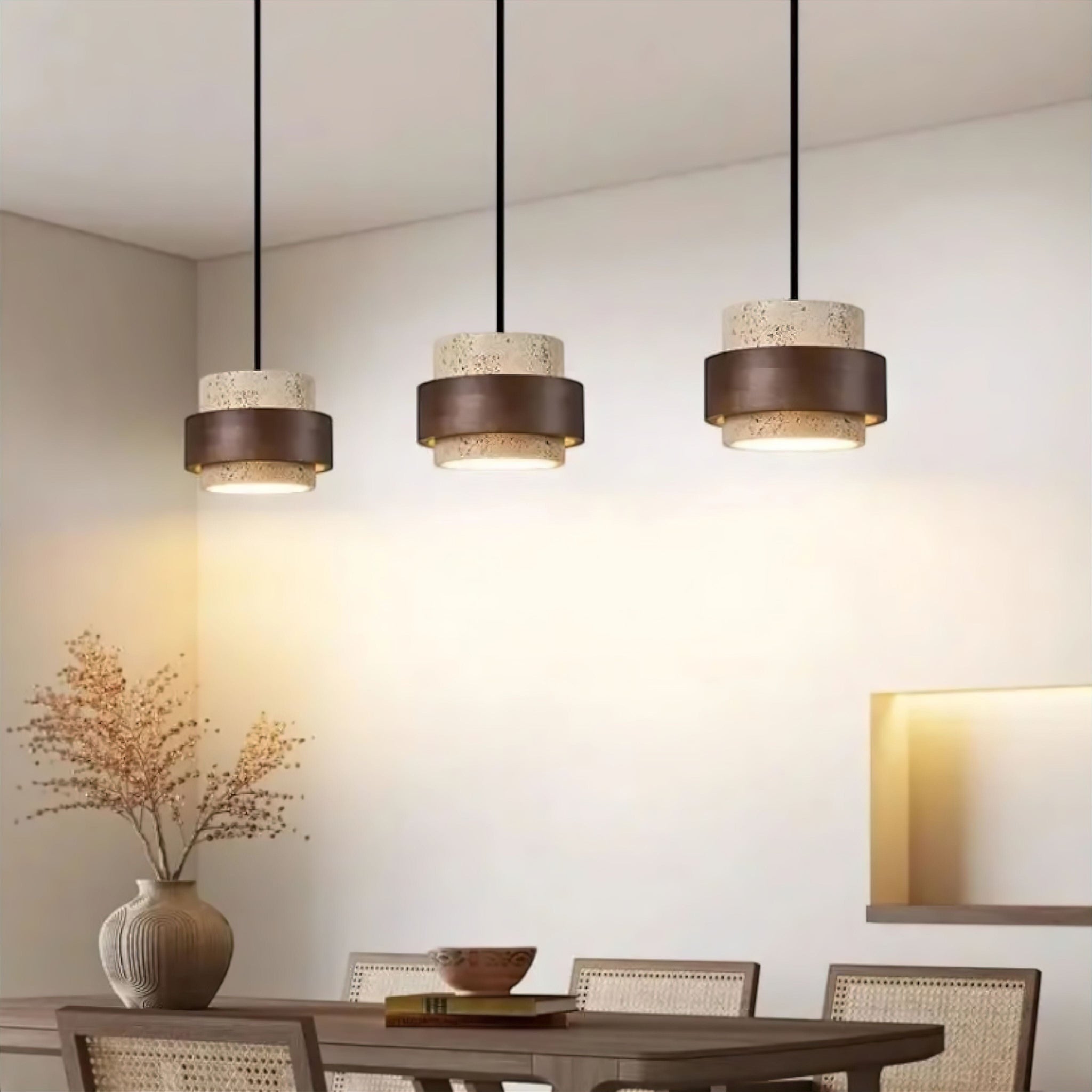 Livia Travertine Pendant Light (JS) 