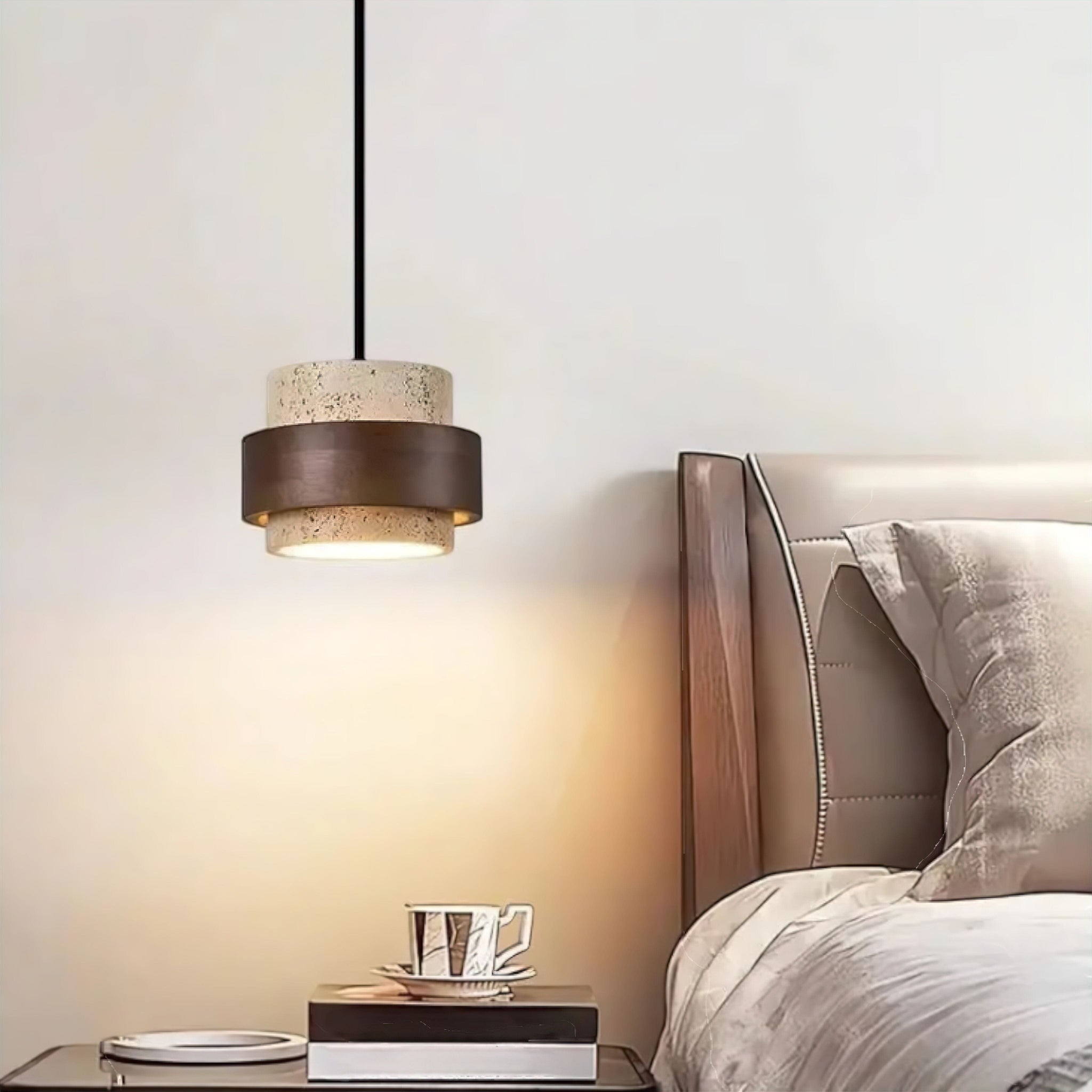 Livia Travertine Pendant Light (JS) 