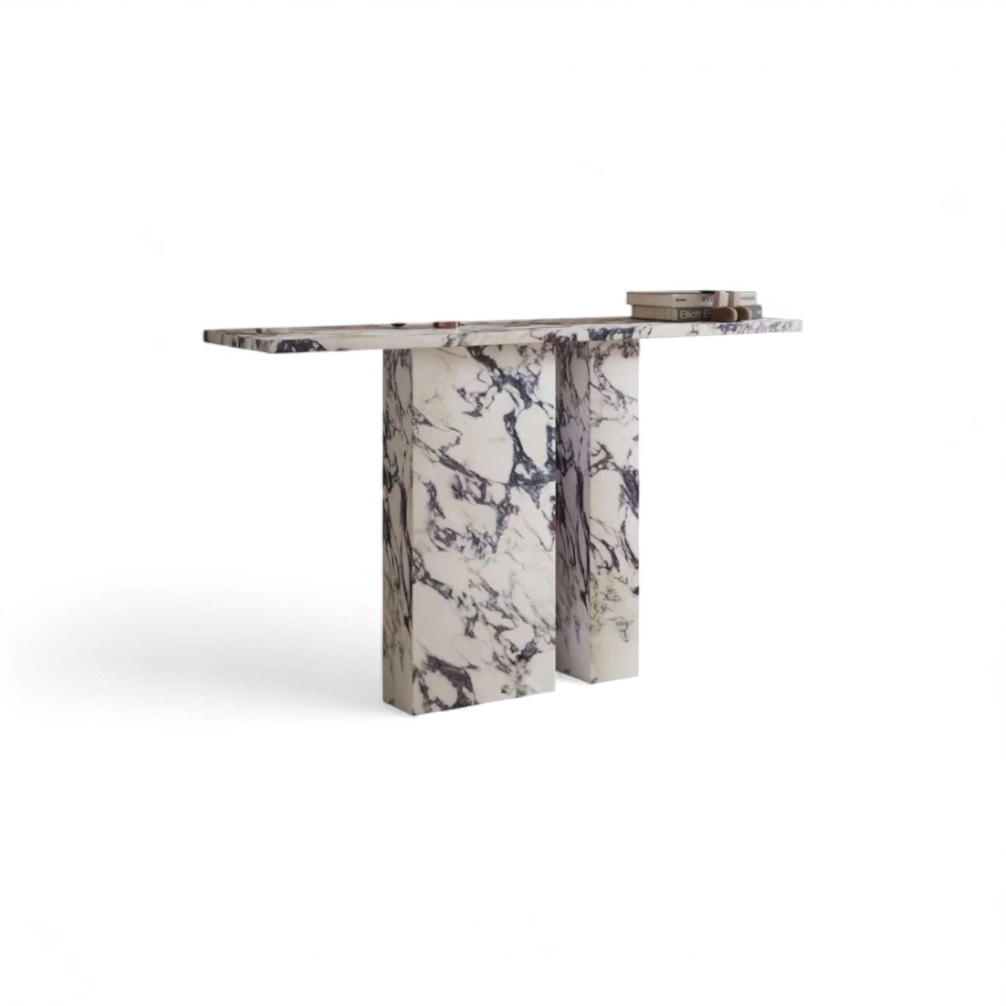 Lucie Console Table (JS) = Grey + White 