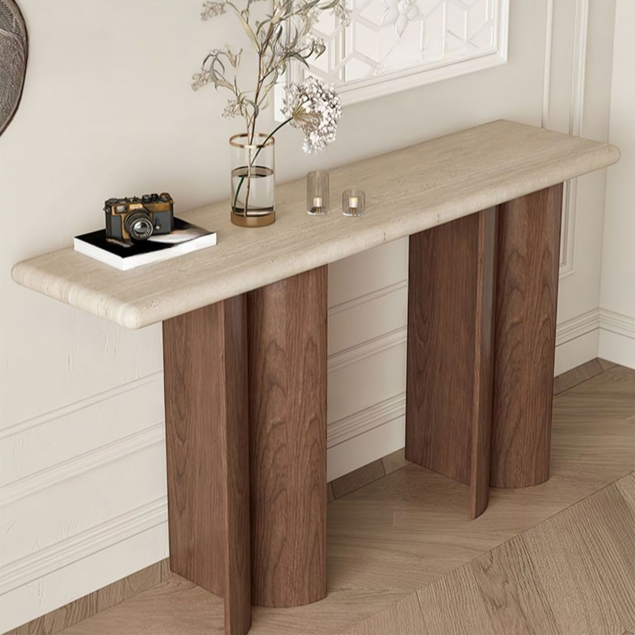 Lucie Marble Console Table (JS) 