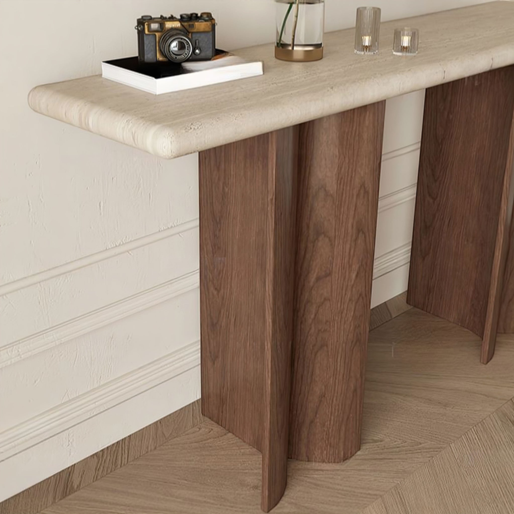 Lucie Marble Console Table (JS) 
