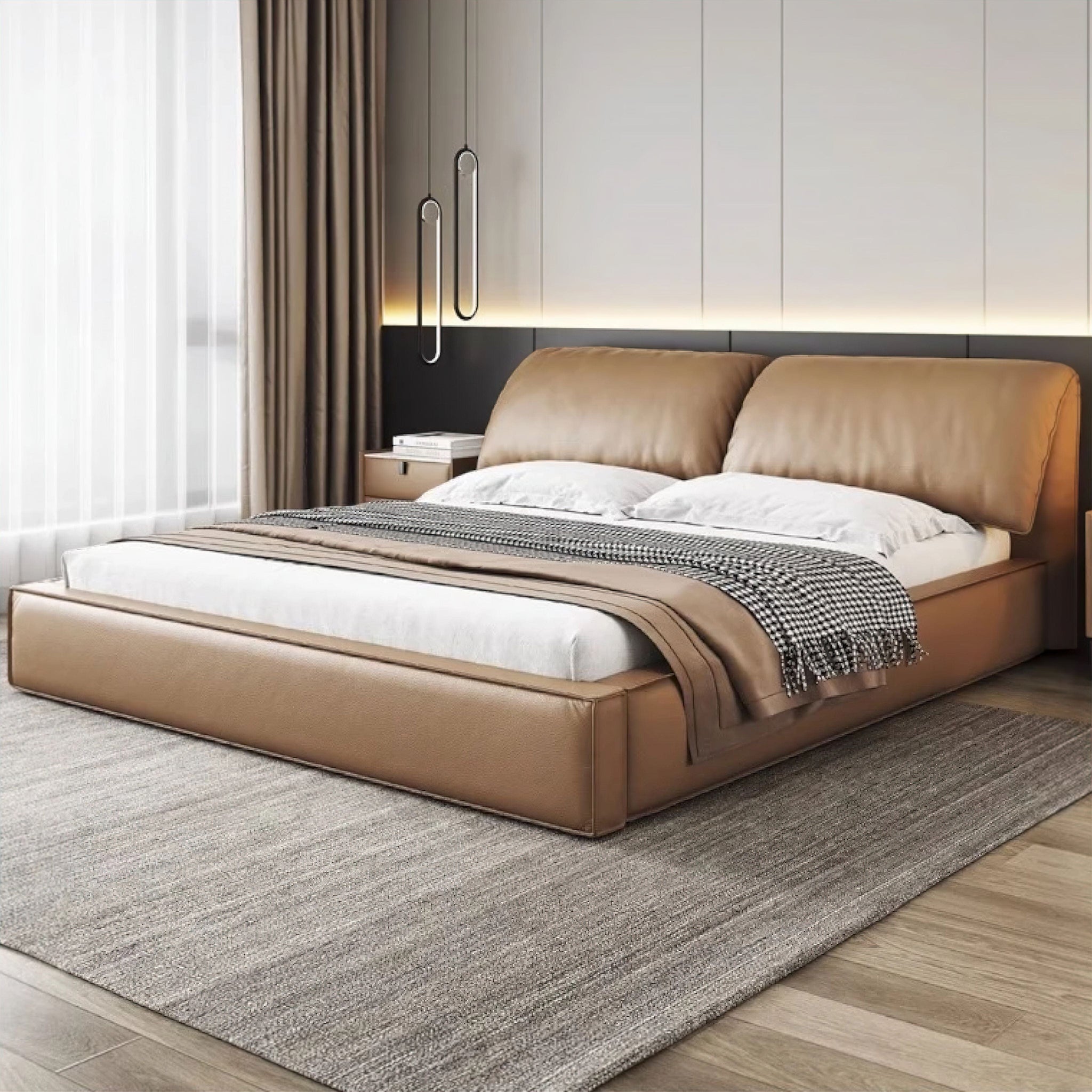Lucrezia Bed Tan King 