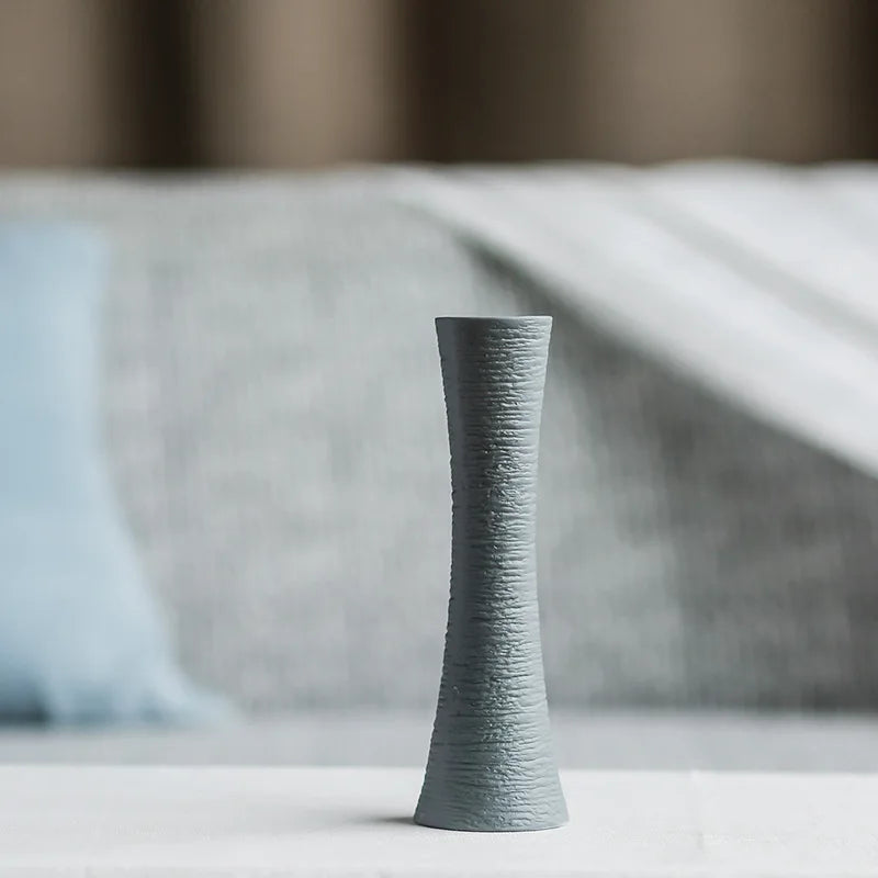 Ludovica Ceramic Vase Collection Decor Grey - A 