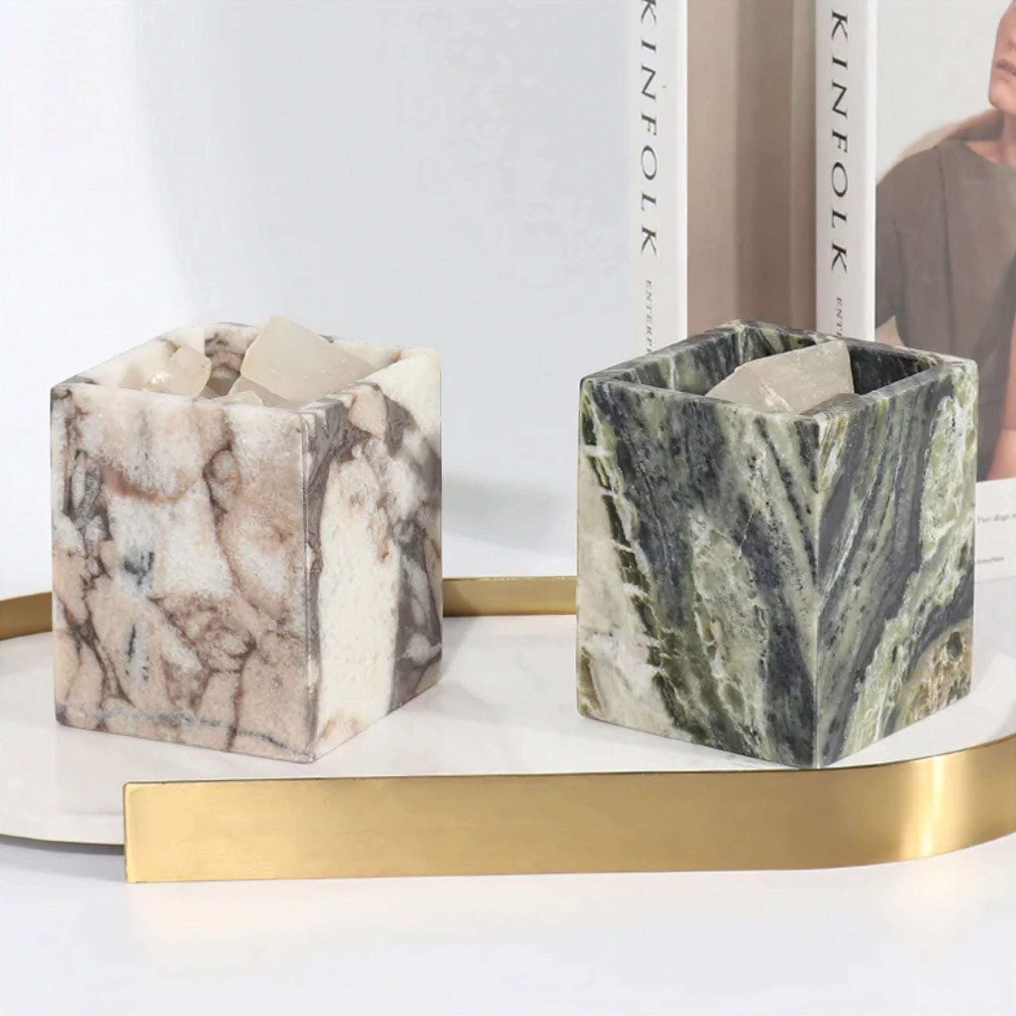 Marble Candle Cups 