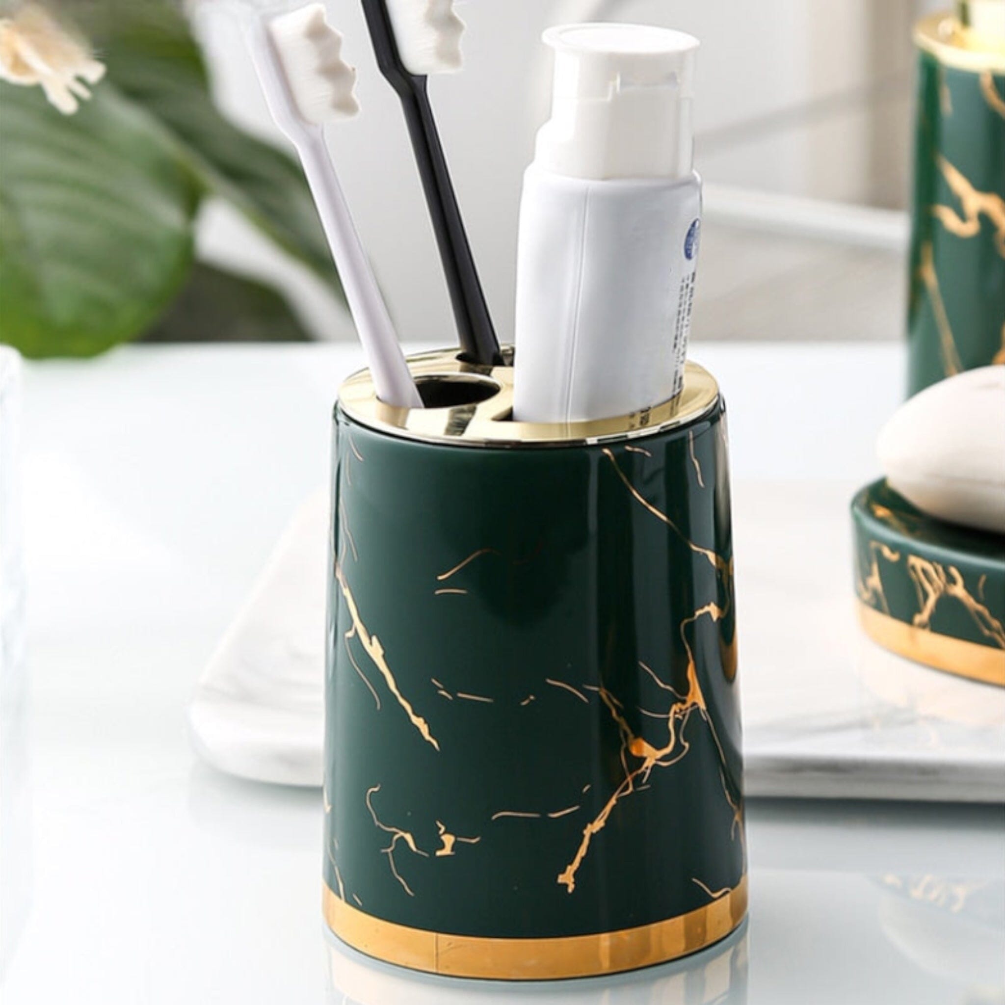 Marble Look Bathroom Accessories Set Bathroom Accessories 